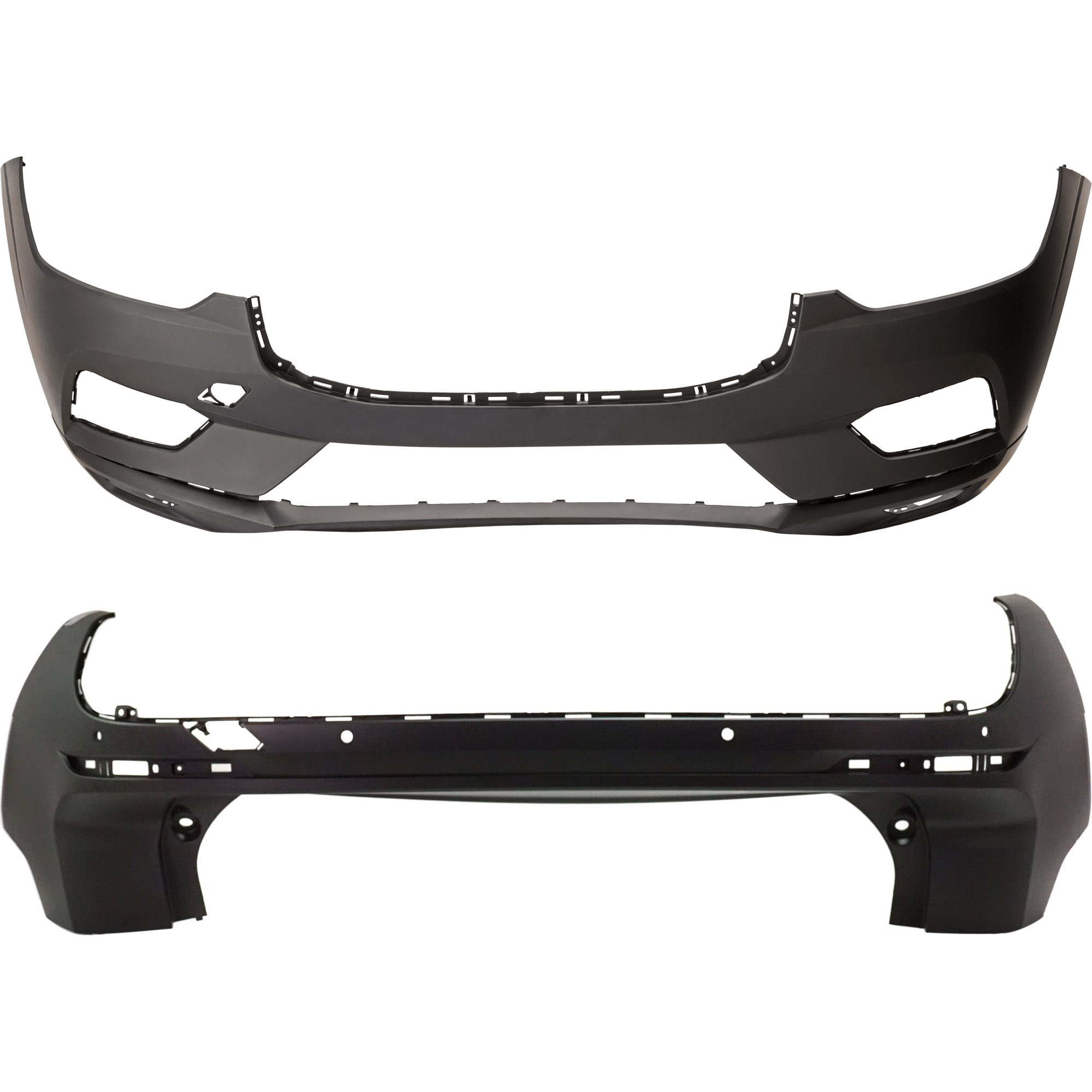 AM XC60-18-21 FRONT AND REAR BUMPER COVER Primed w o parking aid sensor holes SKU SET RV01030018P A