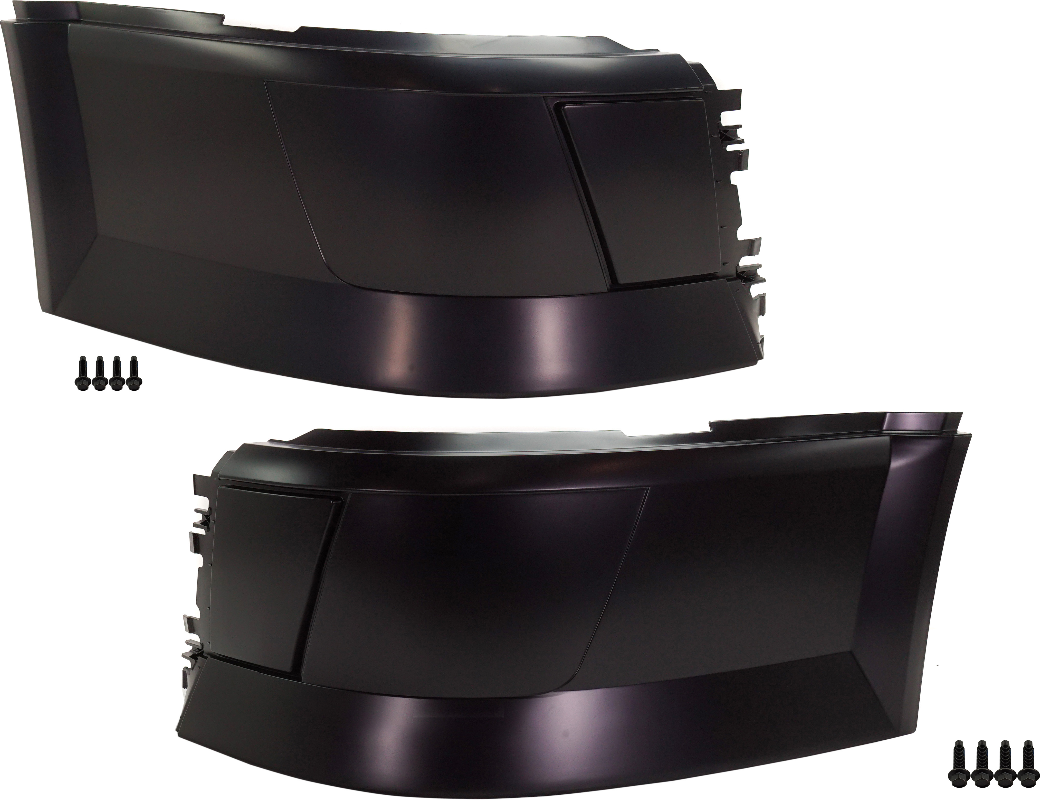 AM VOLVO HD VN VNL 04-14 BUMPER END RH AND LH w o Fog Light Hole SKU SET RV01110001 HD OEM 82721514-82721516