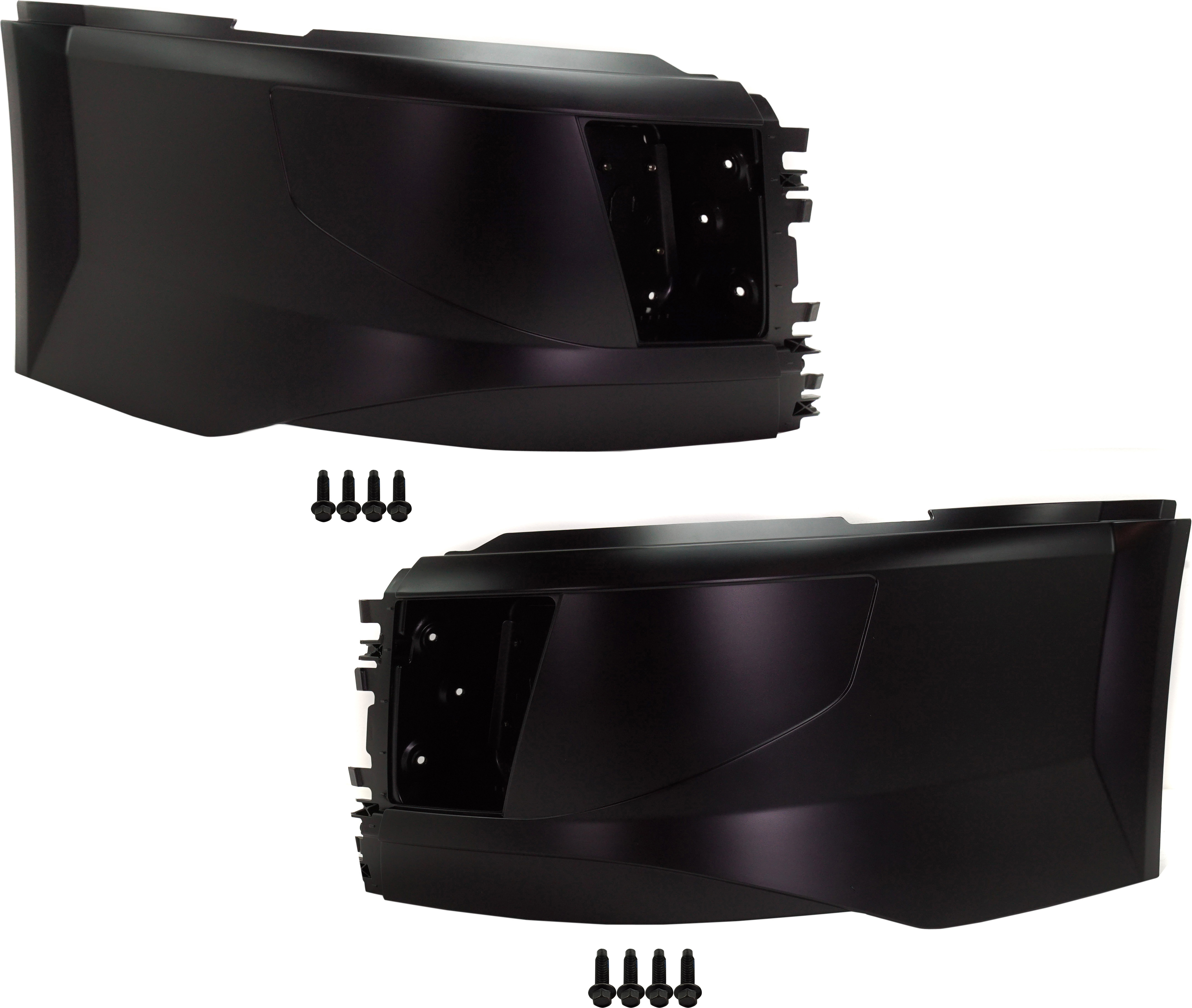 AM VOLVO HD VN VNL 15-18 BUMPER END RH AND LH w Fog Light Hole SKU SET RV01110007 HD OEM 82741340-82741342