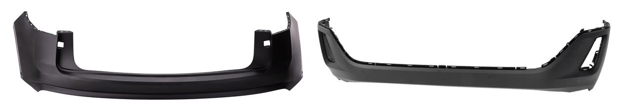 AM ATLAS CROSS SPORT 20-23 FRONT AND REAR BUMPER COVER Primed Exc. R Line Model Front w o Parallel Park Assist Sensor Hole Rear w Parallel Park Assist Sensor Hole SKU SET RV01530031P A