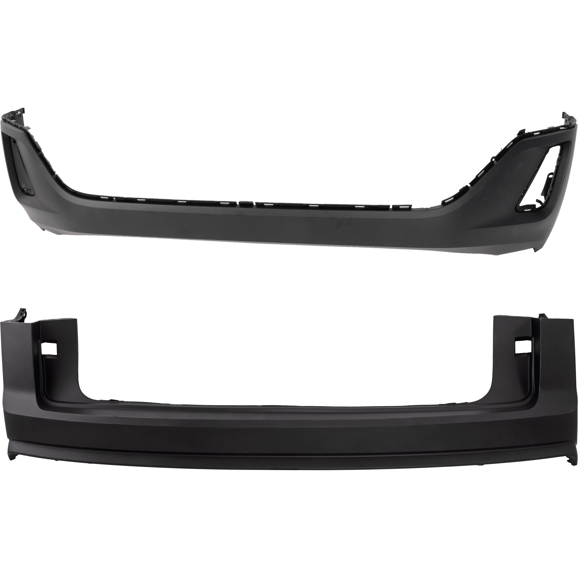 AM ATLAS CROSS SPORT 20-23 FRONT AND REAR BUMPER COVER Primed Exc. R Line Model w o Parallel Park Assist Sensor Hole SKU SET RV01530031P B