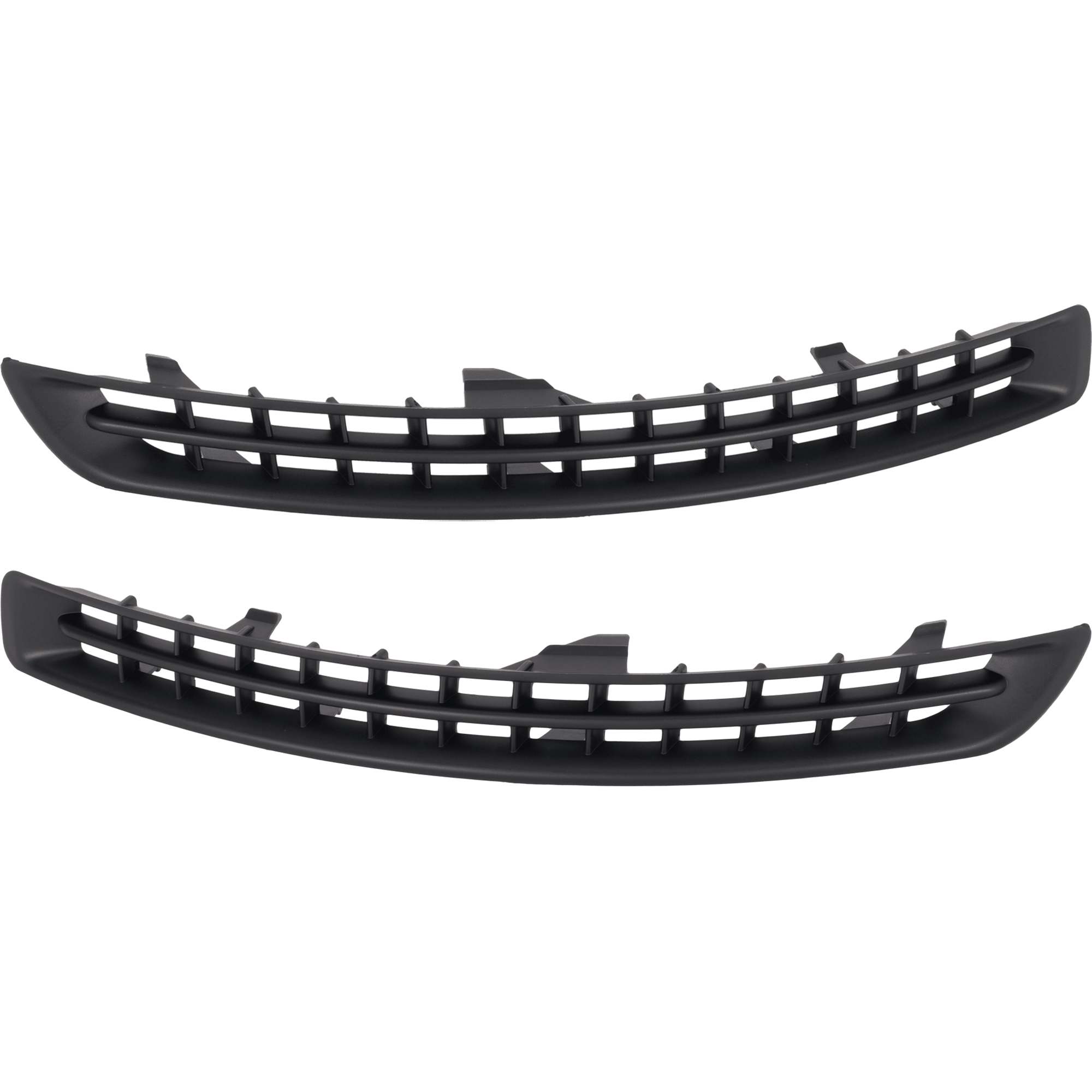 AM XC90-07-14 FRONT BUMPER GRILLE RH AND LH Textured Black w o Chome Molding SKU SET RV01530037 Partslink VO1038107 VO1039107 OEM 30678953-30678954