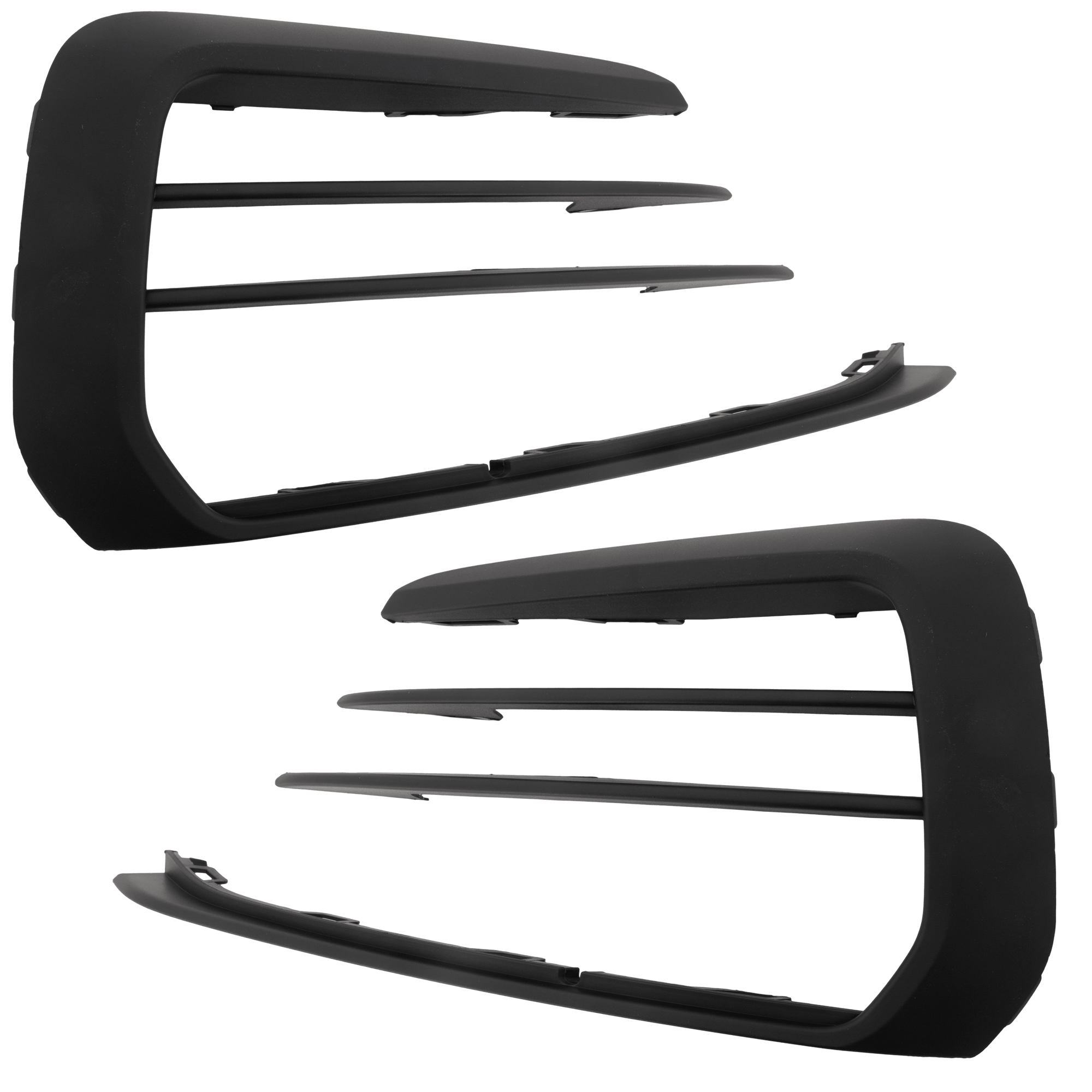 AM GTI 18-21 FRONT BUMPER GRILLE RH AND LH Outer Set of 2 SKU SET RV01550011 Partslink VW1038163 VW1039163 OEM 5GM853665J9B9-5GM853666H9B9