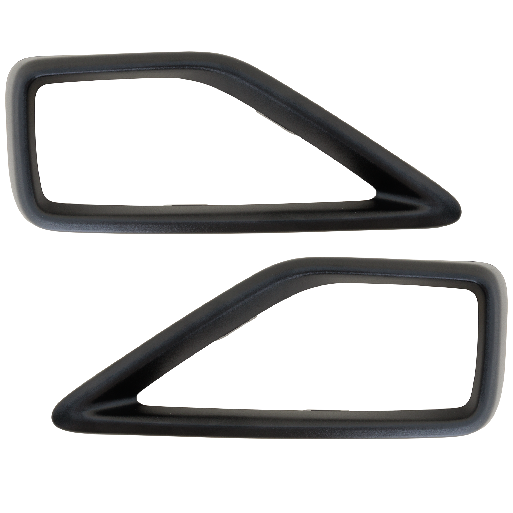 AM TAOS 22-23 FRONT BUMPER MOLDING RH AND LH Exhaust Bezel Textured Black SKU SET RV01590007 Partslink VW1146113 VW1147113 OEM 2GJ8078339B9-2GJ8078349B9