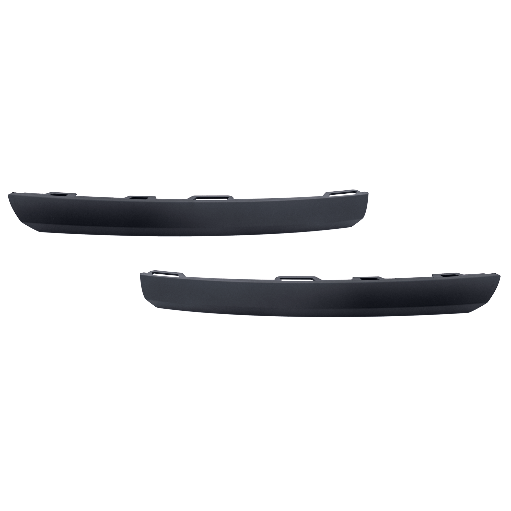 AM TIGUAN 19-21 FRONT BUMPER MOLDING RH AND LH Lower Outer Primed Black R Line Style SKU SET RV01590015 Partslink VW1046121 VW1047121 OEM 5NN853101CGRU 5NN853102GRU