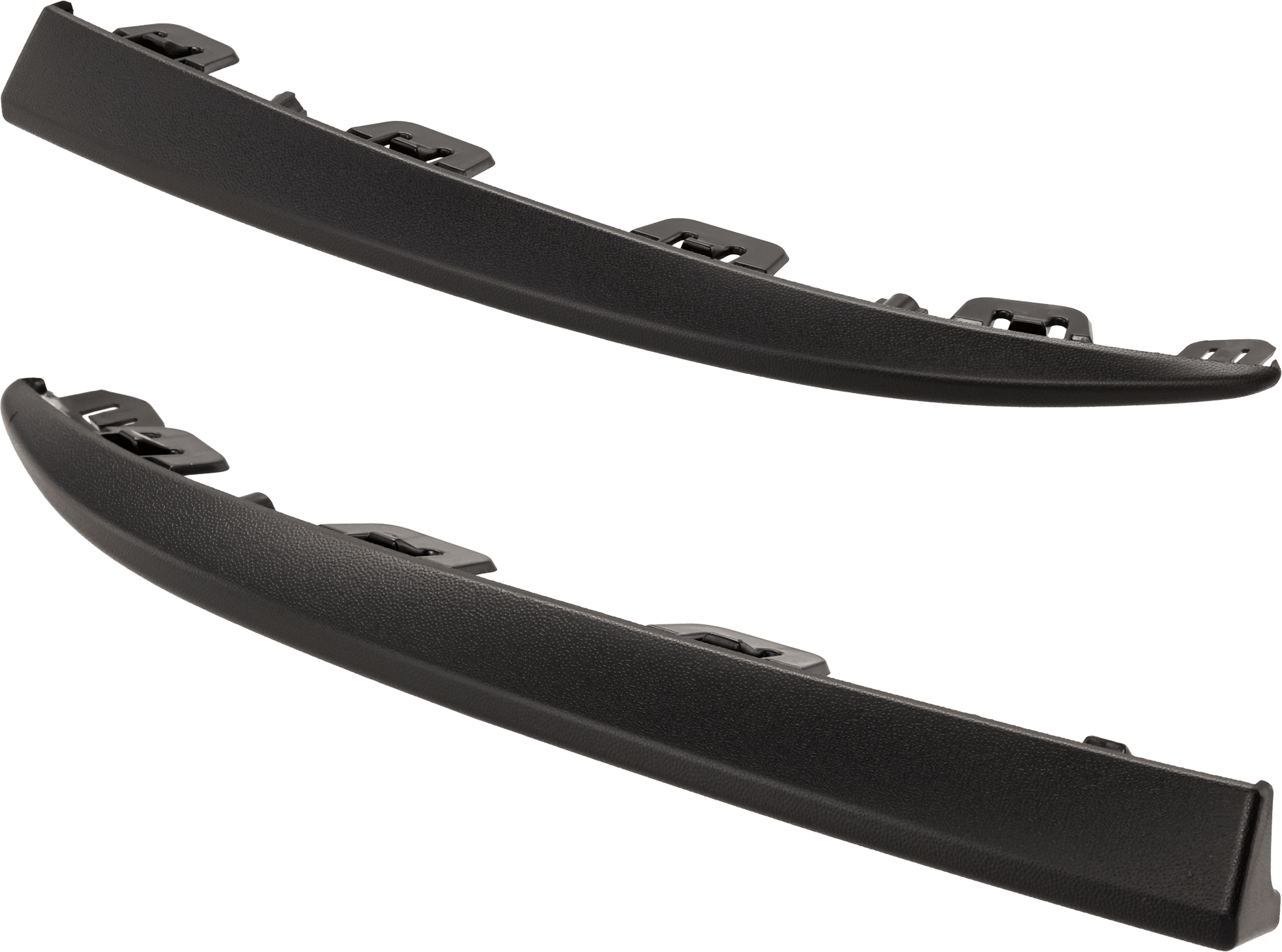 AM QX60-22-23 FRONT BUMPER MOLDING RH AND LH Painted Black Pure Model SKU SET RV01590019 Partslink VW1046126 VW1047126 OEM 17A854689A9B9-17A854690A9B9
