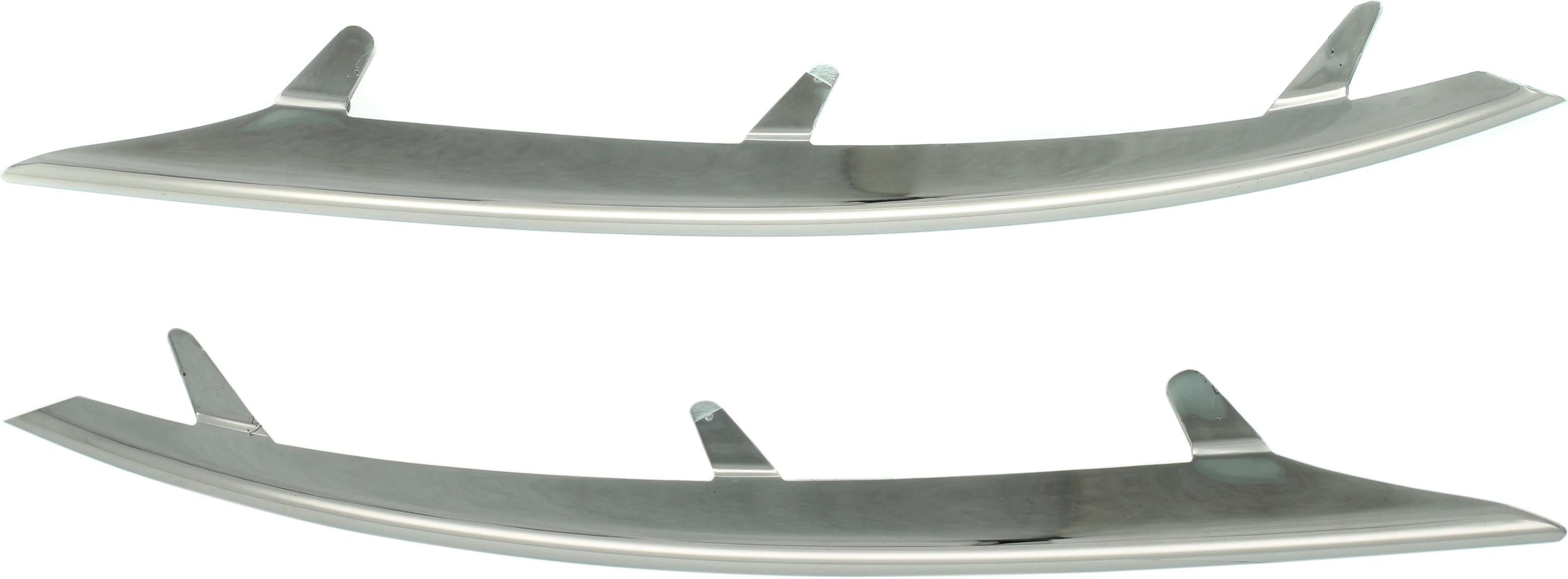 AM TOUAREG 08-10 FRONT BUMPER TRIM RH and LH Chrome SKU SET RV01610001 Partslink VW1046106 VW1047106 OEM 7L6853241A2ZZ 7L6853242A2ZZ