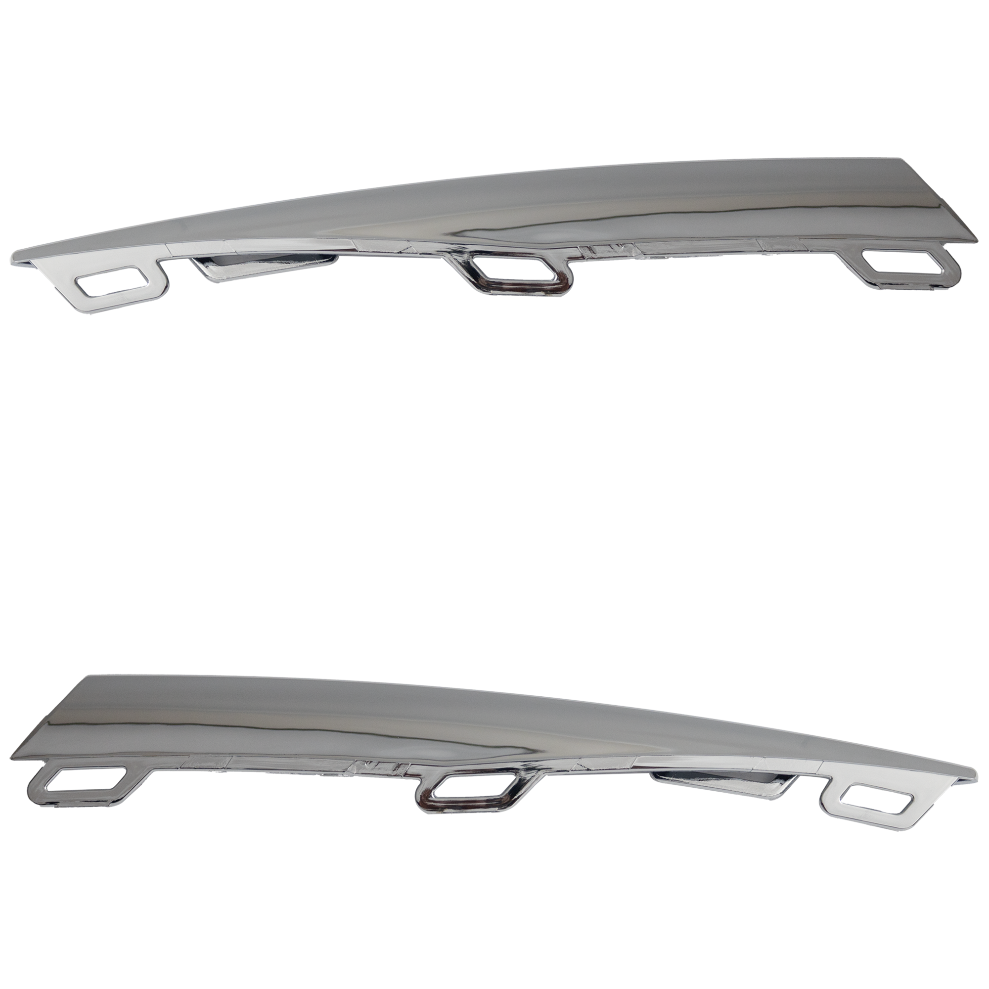 AM TIGUAN 19-21 GRILLE MOLDING RH AND LH Upper Chrome w R Line Package SKU SET RV07070003 Partslink VW1046122 VW1047122 OEM 5NN853101D2ZZ 5NN853102A2ZZ