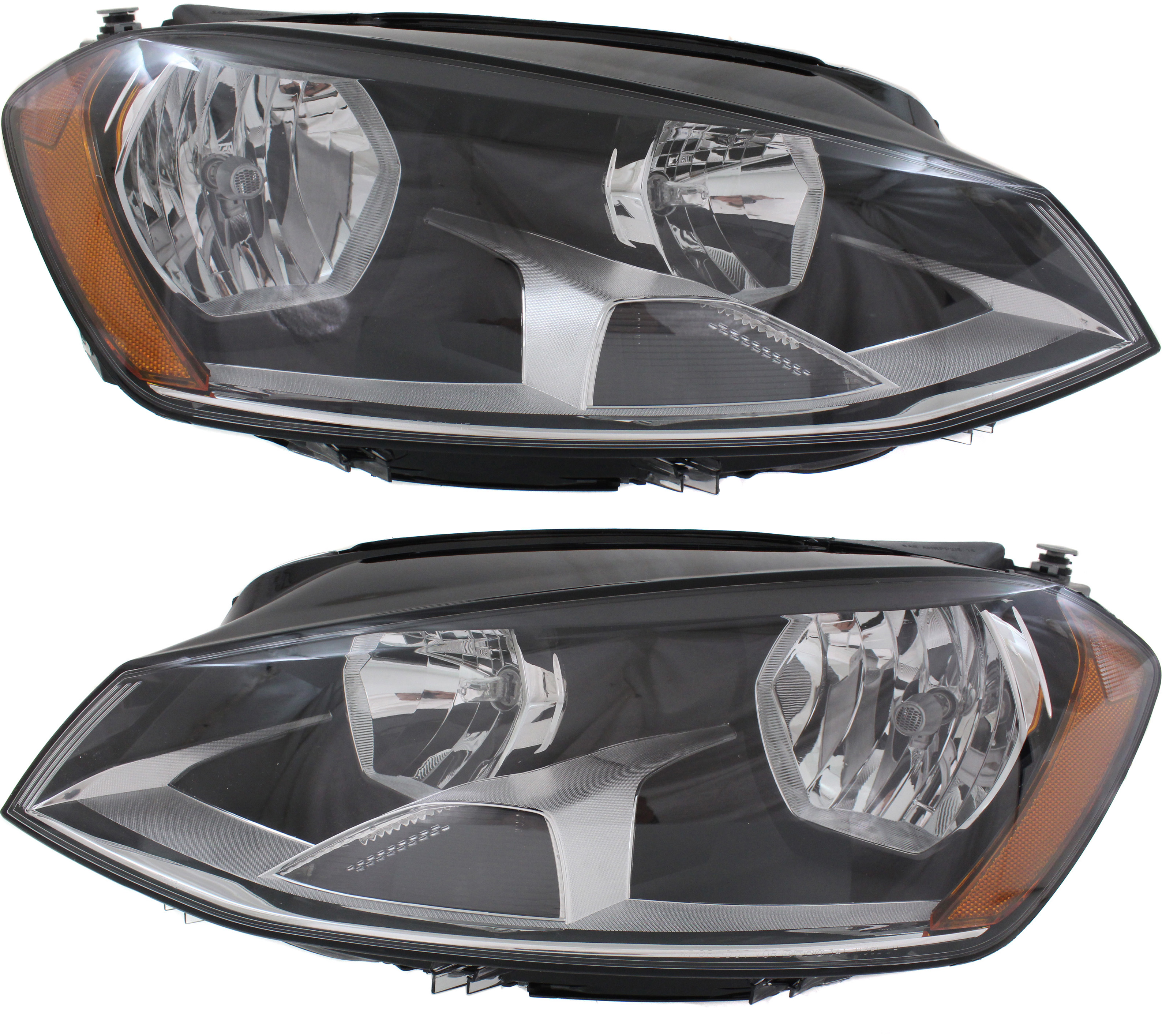 AM GOLF GTI 15-17 HEAD LAMP RH AND LH Assembly Halogen Hatchback Wagon 17-17 From 6-30-14 SKU SET RV10010001 Partslink VW2503160 VW2502160 OEM 5GM941006C 5GM941005C