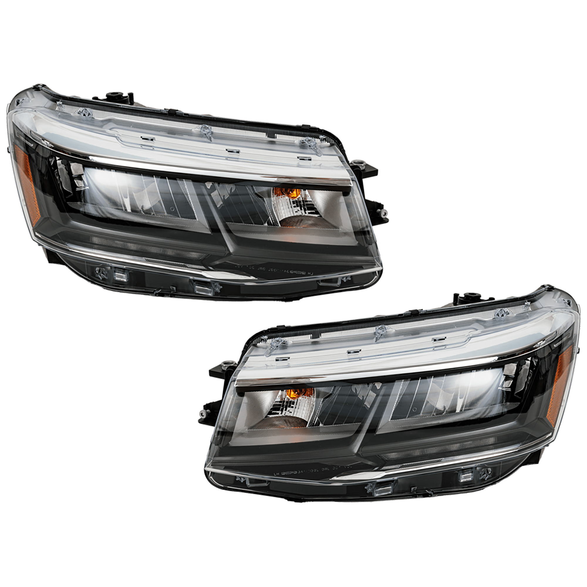 AM TAOS 22-23 HEAD LAMP RH AND LH Assembly LED w o Adaptive Headlight CAPA SKU SET RV10010057AQ Partslink VW2502183C VW2503183C OEM 2GJ941035-2GJ941036
