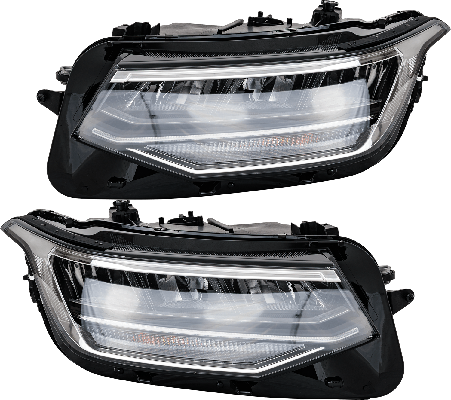 AM TIGUAN 22-23 HEAD LAMP RH AND LH Assembly LED w o Adaptive Headlight CAPA SKU SET RV10010067AQ Partslink VW2502184C VW2503184C OEM 5NL941035A 5NL941036A