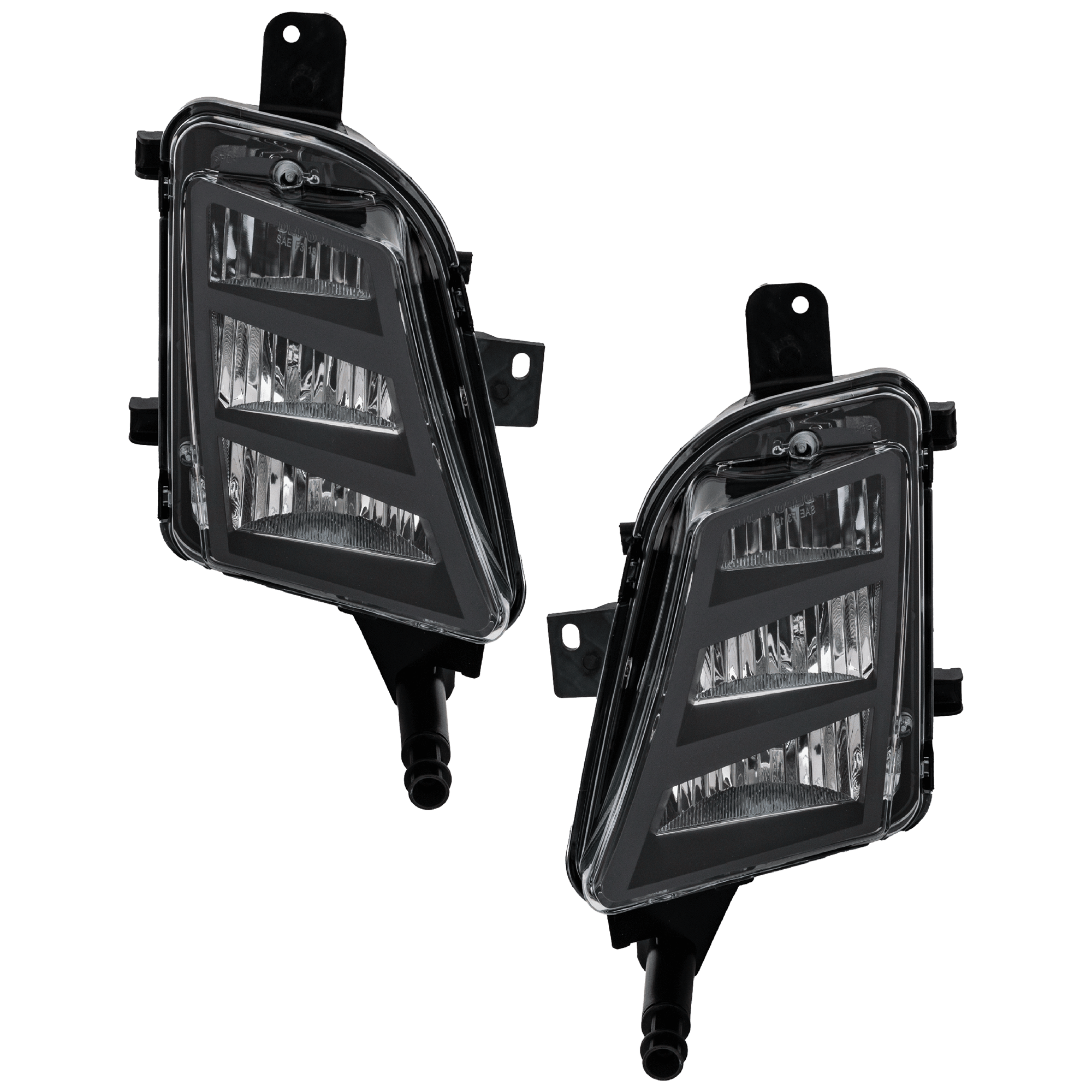 AM GOLF SPORTWAGON 15-19 GOLF ALLTRACK 17-19 GOLF GTI 18-21 FOG LAMP RH AND LH Assembly LED CAPA SKU SET RV10750035AQ Partslink VW2592139C VW2593139C OEM 5GM941699B 5GM941700B