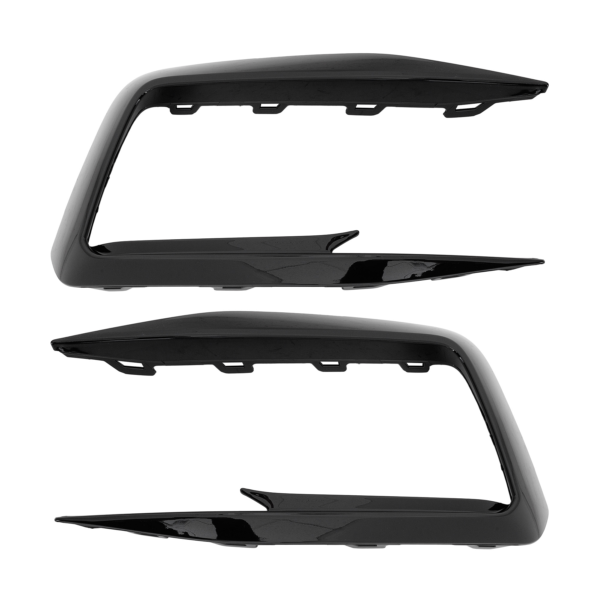 AM JETTA 19-21 FRONT FOG LAMP MOLDING RH AND LH Black SKU SET RV10810003 Partslink VW1039169 VW1038169 OEM 17A853666B041-17A853665B041