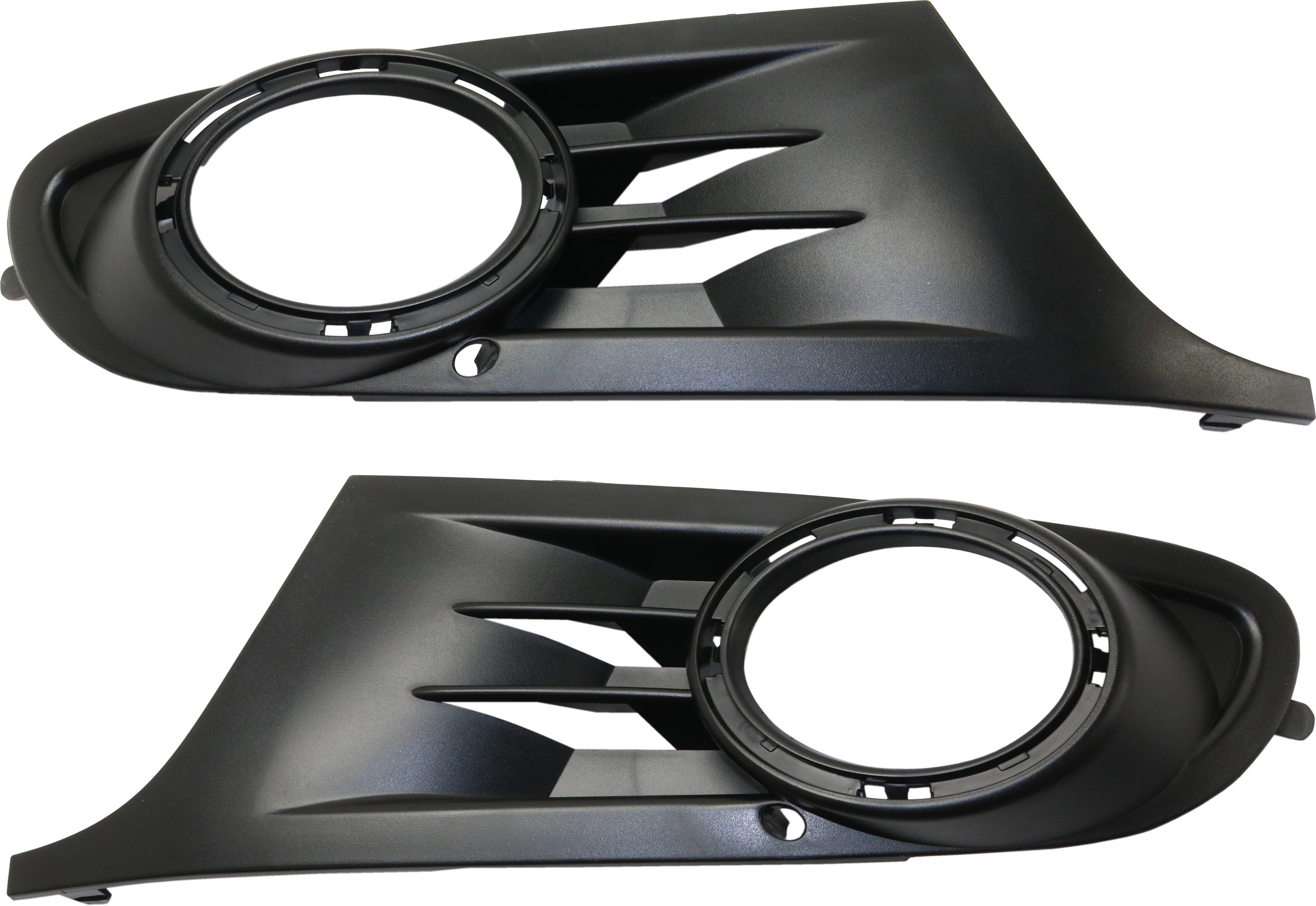 AM GOLF 10-14 FRONT FOG LAMP MOLDING RH AND LH Primed Hatchback SKU SET RV10820001 Partslink VW1039109 VW1038109 OEM 5K08536669B9-5K08536659B9