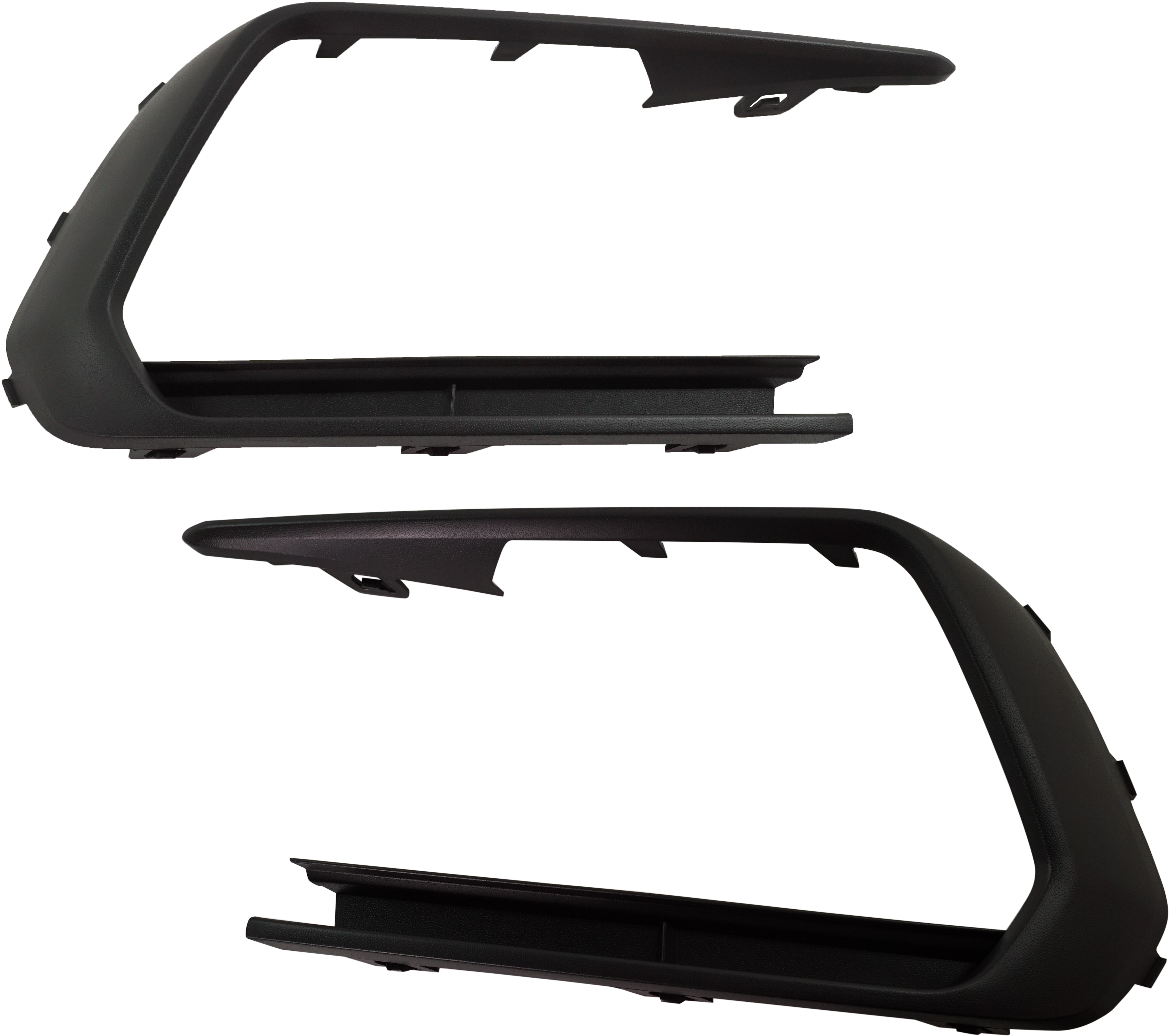 AM JETTA 16-18 FRONT FOG LAMP MOLDING RH AND LH Black GLI 18-18 Wolfsburg Edition Models SKU SET RV10820023 Partslink VW1047111 VW1046111 OEM 5C6853666F9B9-5C6853665G9B9