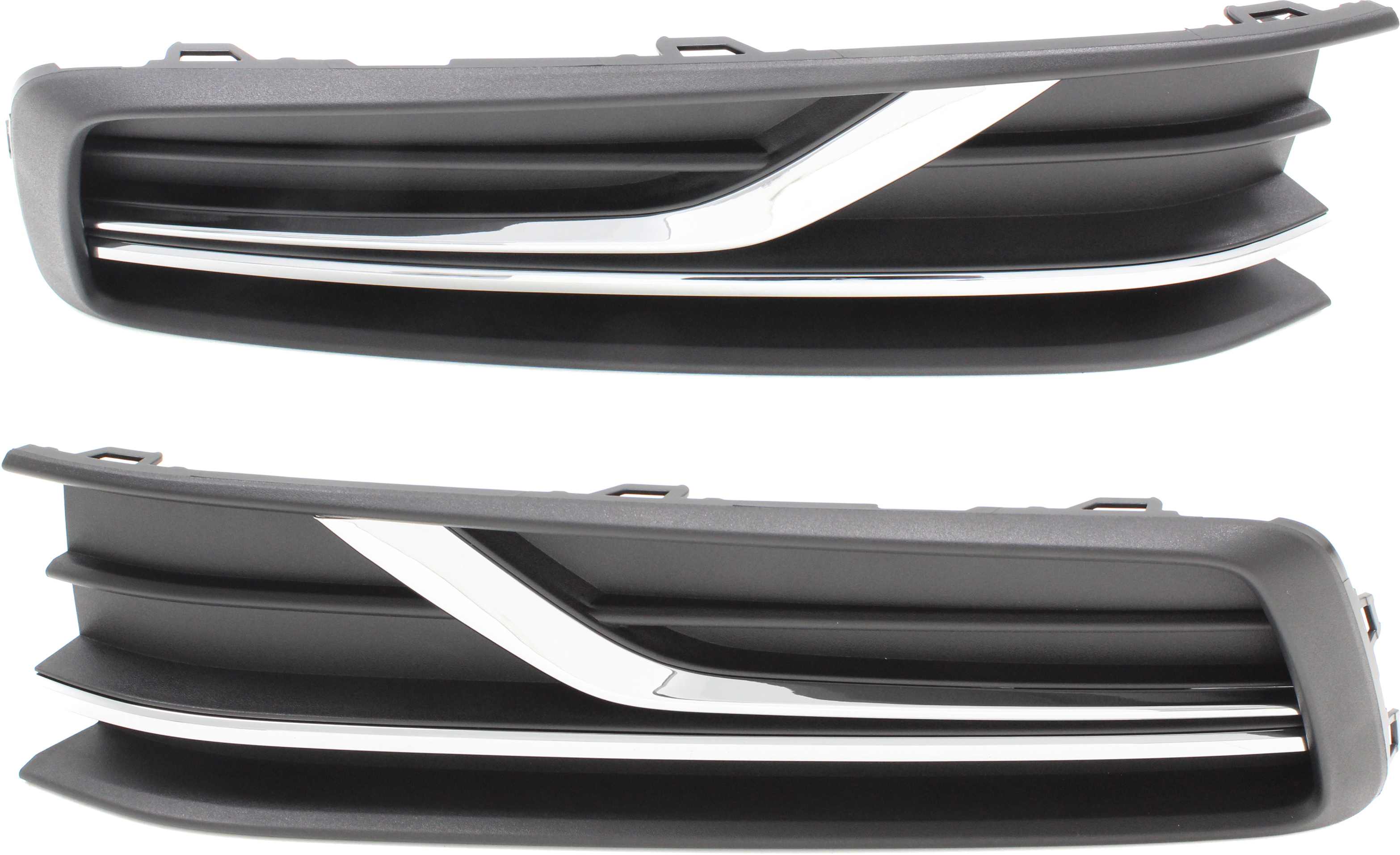AM PASSAT 16-19 FRONT FOG LAMP COVER RH AND LH Textured Black SKU SET RV10860001 Partslink VW1038145 VW1039145 OEM 561854661LRYP 561854662GRYP