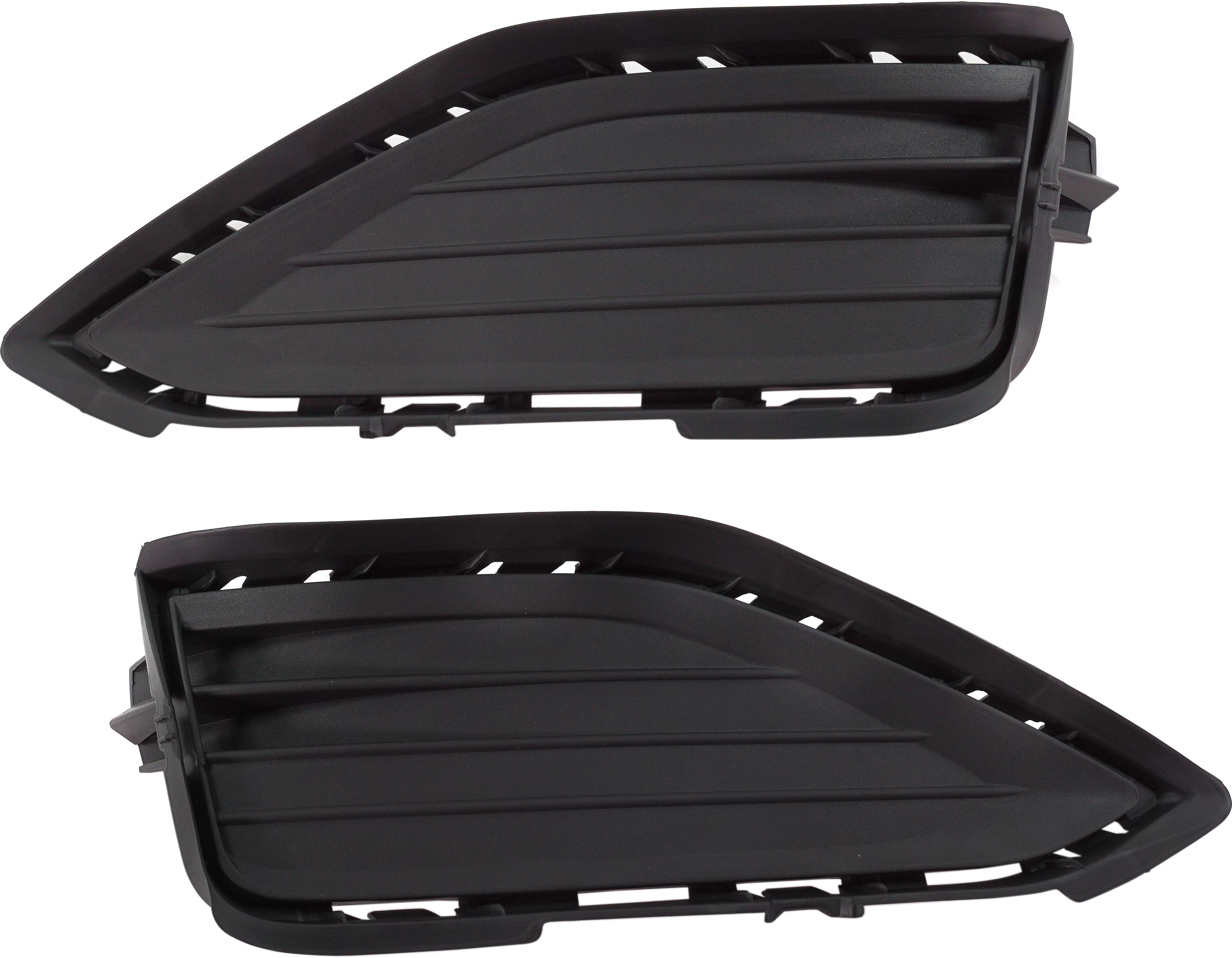 AM JETTA 19-21 FRONT FOG LAMP COVER RH AND LH Textured Black Outer Grille SKU SET RV10860005 Partslink VW1039159 VW1038159 OEM 17A8536669B9-17A8536659B9