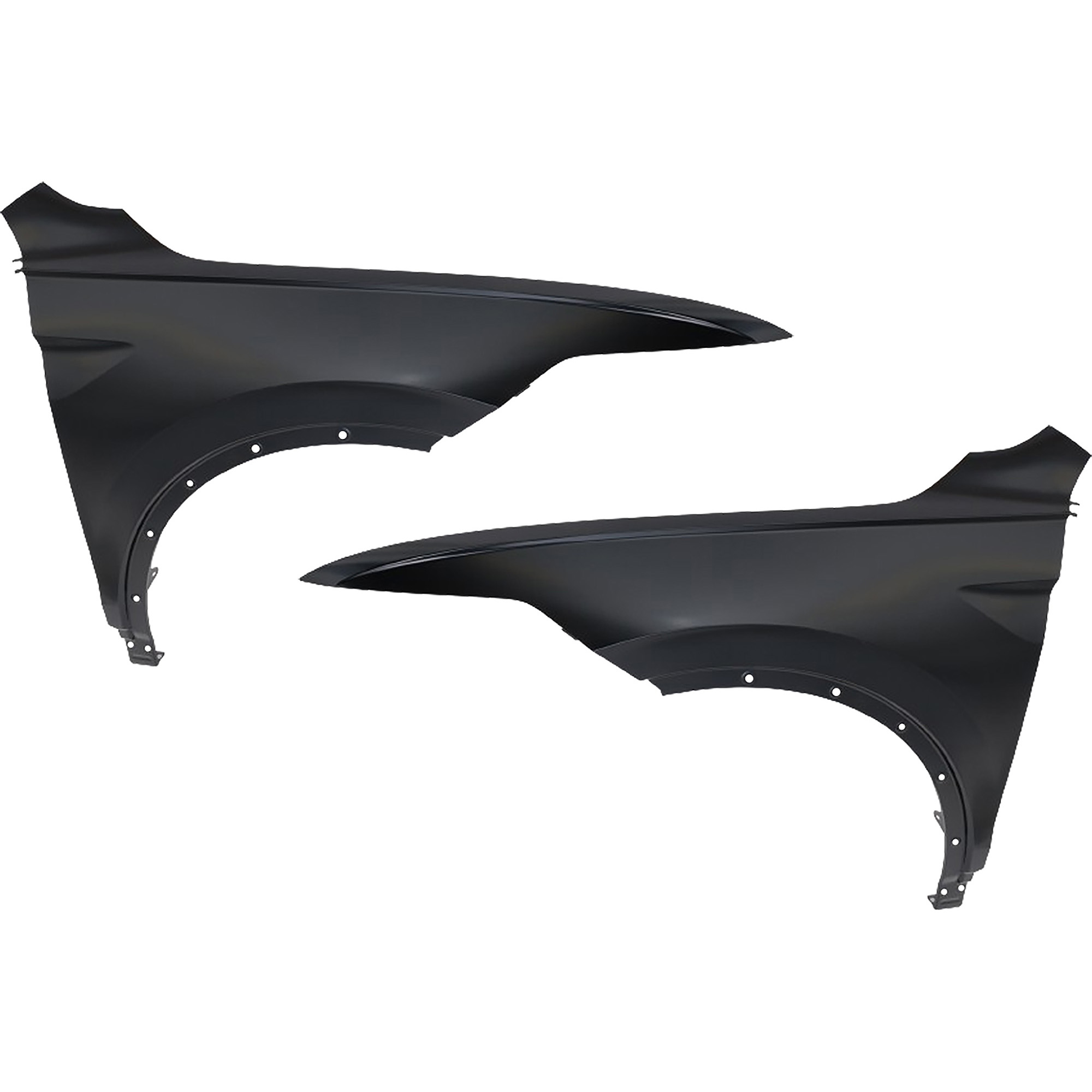 AM TIGUAN 22-23 FRONT FENDER RH AND LH Black Primed Steel SKU SET RV22010031 Partslink VW1240158 VW1241158 OEM 5NA821105F 5NA821105E 5NA82110