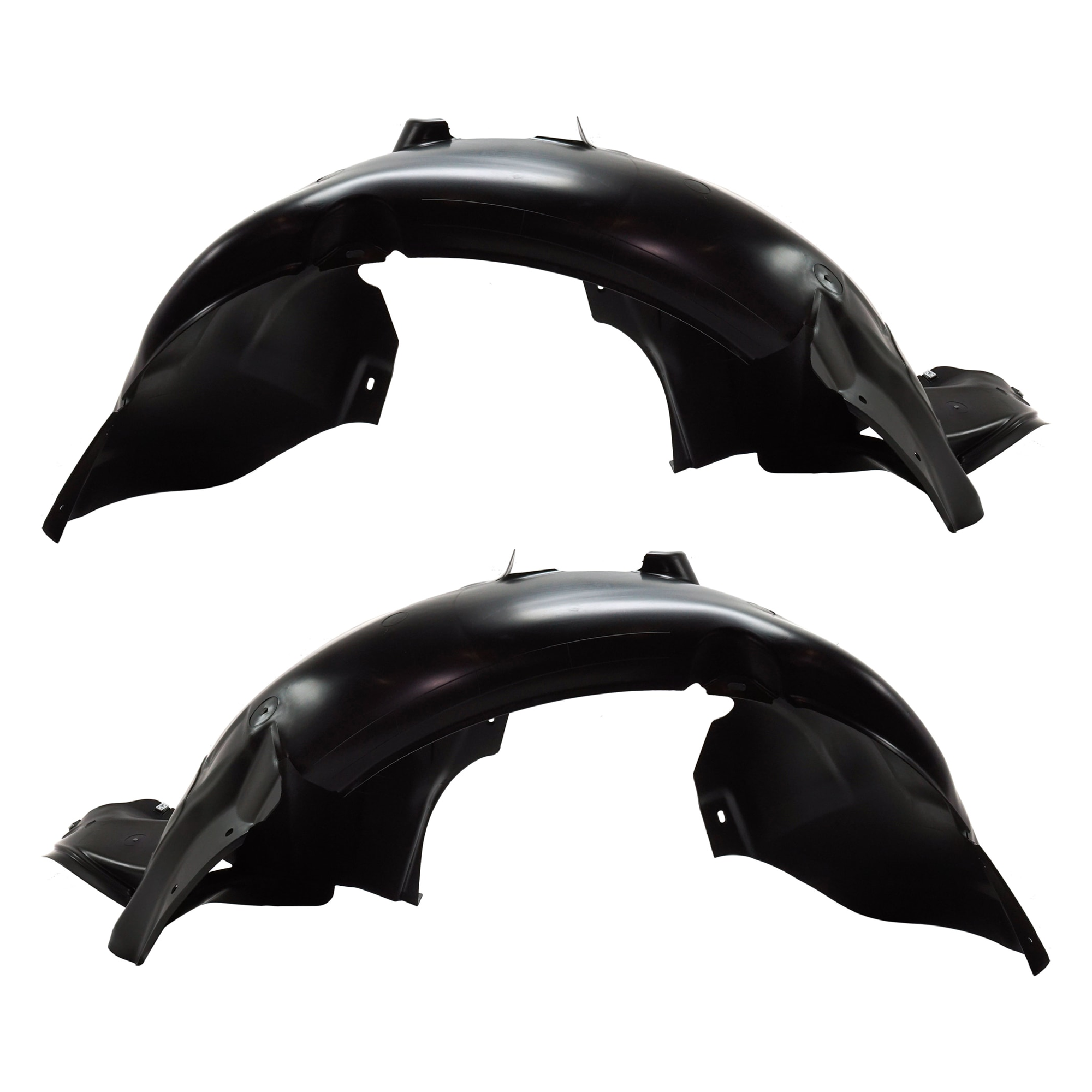 AM JETTA 15-18 FRONT FENDER LINER RH AND LH w o Fog Light Holes Exc. GLI Hybrid Models CAPA SKU SET RV22210011Q Partslink VW1249136C VW1248136C OEM 5C6805912M 5C6805911M