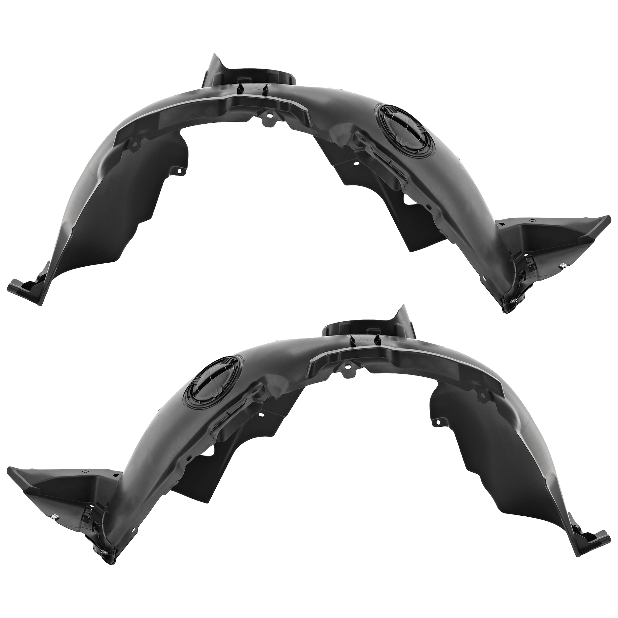 AM JETTA 19-23 FRONT FENDER LINER RH AND LH w o Fog Light Holes CAPA SKU SET RV22210017Q Partslink VW1249140C VW1248140C OEM 17A805912E 17A805911C