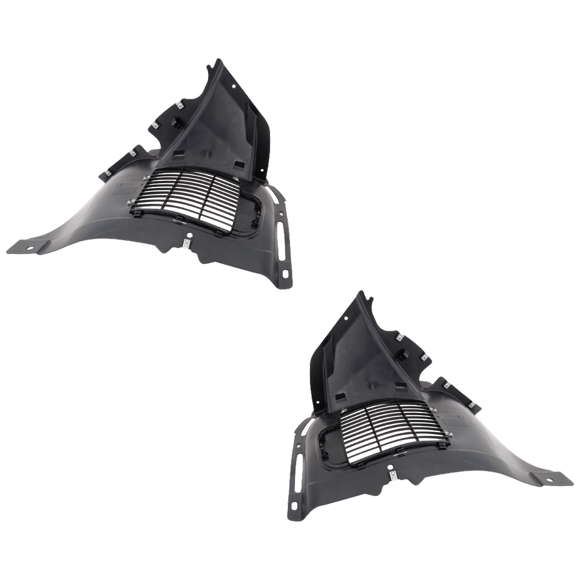 AM GOLF R 15-19 FRONT FENDER LINER RH AND LH Front Section SKU SET RV22210031 Partslink VW1249150 VW1248125 OEM 5G0805912T 5G0805911AL 5G08059