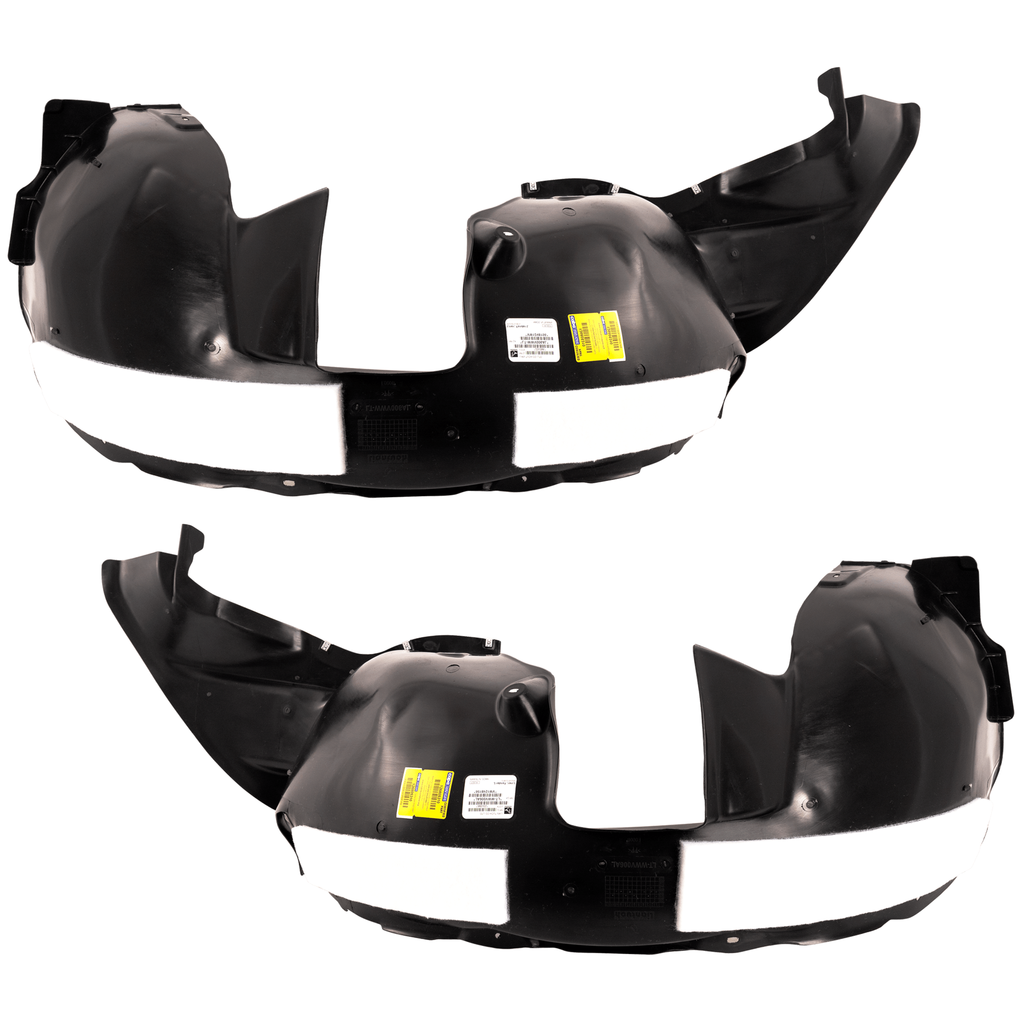 AM TIGUAN 09-17 TIGUAN LIMITED 17-18 FRONT FENDER LINER RH AND LH Injection Form w Insulation Foam Type 1 SKU SET RV22210037 Partslink VW1248156 VW1249156 OEM 5N0805911A 5N0805912A