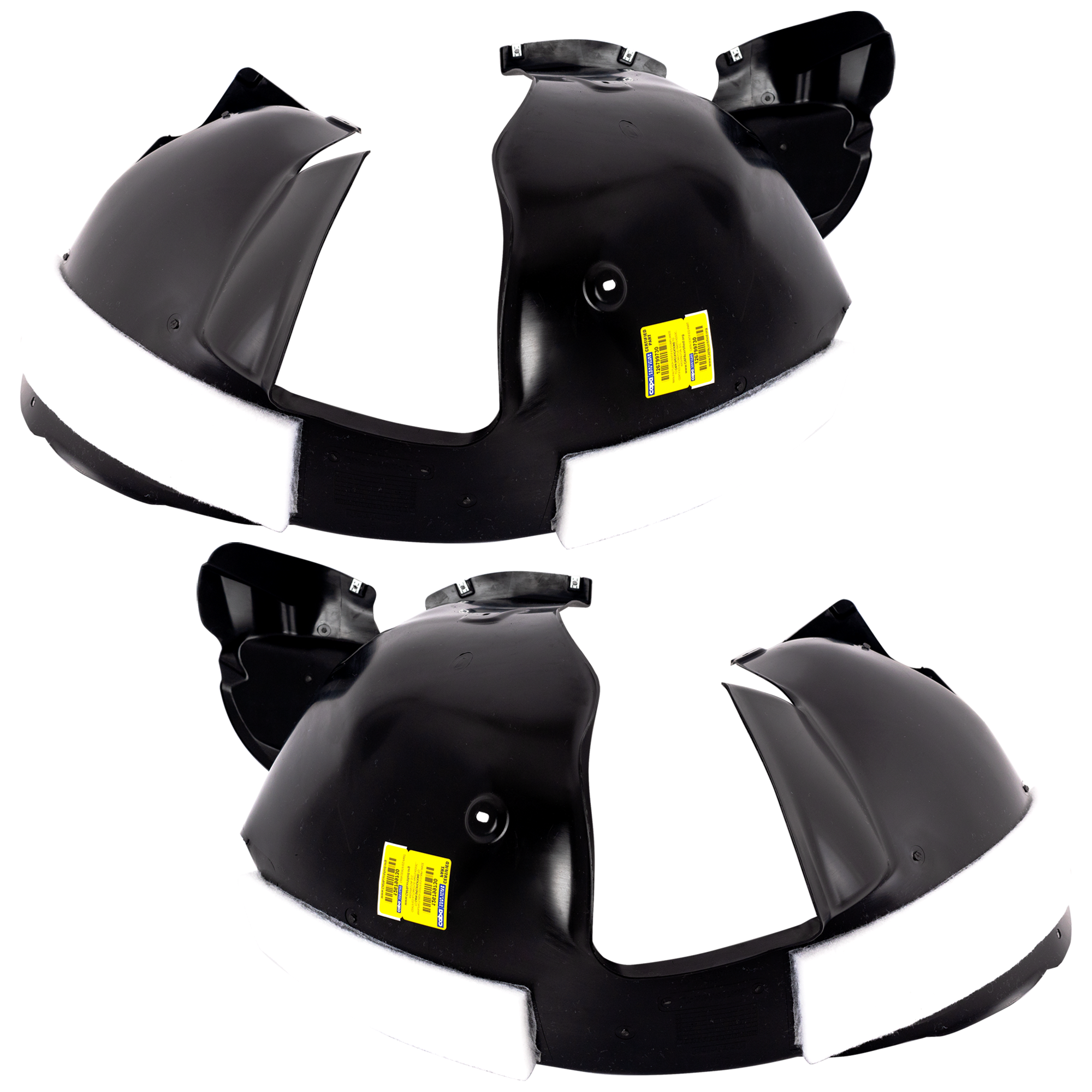 AM TIGUAN 09-17 TIGUAN LIMITED 17-18 FRONT FENDER LINER RH AND LH Injection Form w Insulation Form Type 2 CAPA SKU SET RV22210039Q Partslink VW1248155C VW1249155C OEM 5N0805911C 5N0805912C
