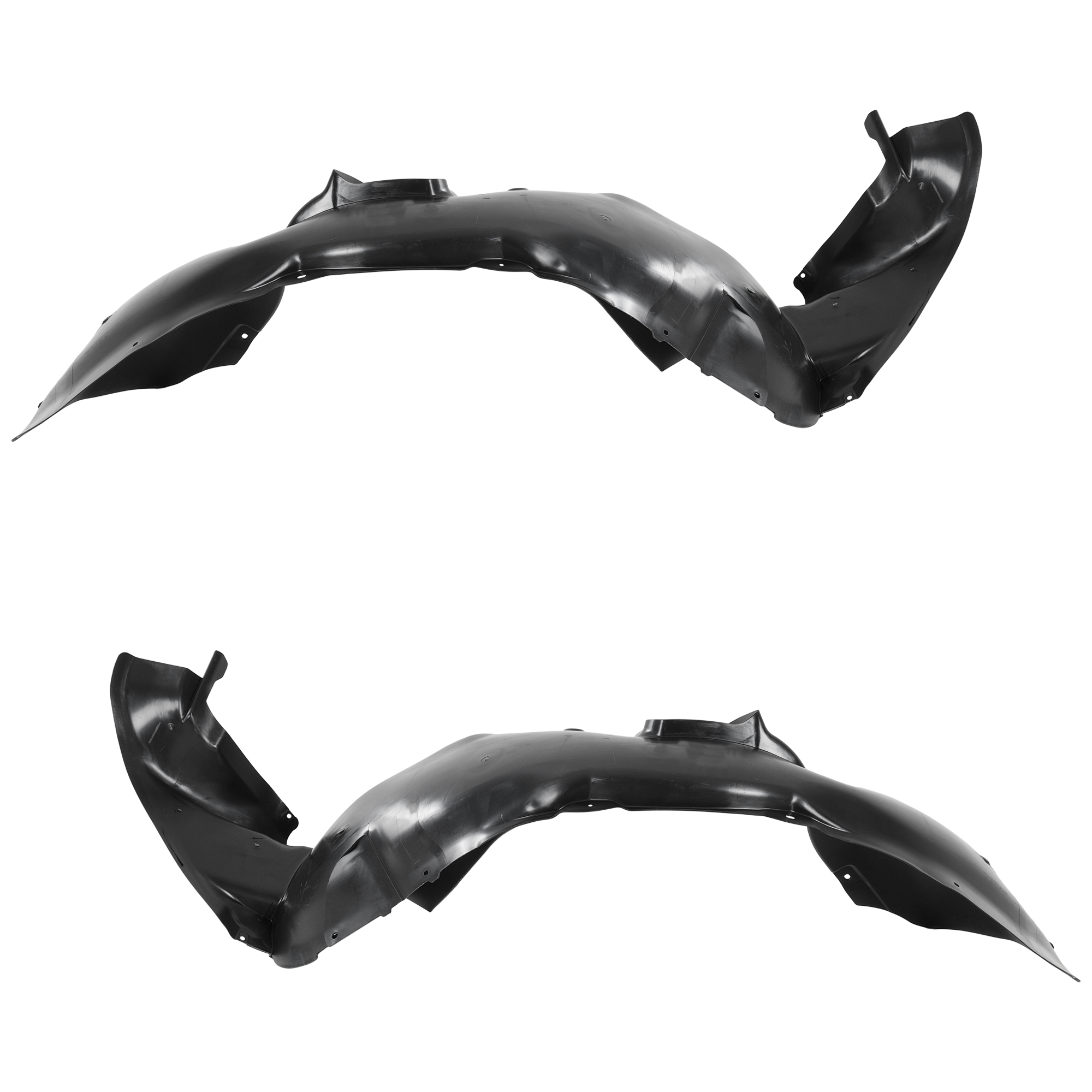 AM TIGUAN 09-17 TIGUAN LIMITED 17-18 FRONT FENDER LINER RH AND LH Type 3 w o Insulation Foam SKU SET RV22210045 Partslink VW1249158 VW1248158 OEM 5N0805912D PFM 5N0805911D PFM