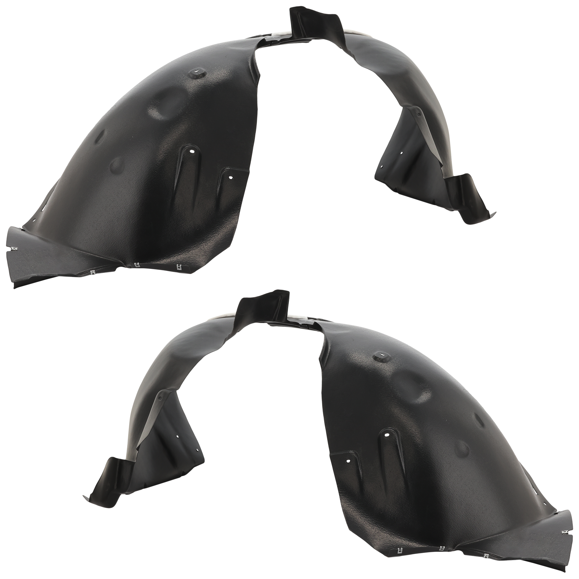 AM ATLAS 18-23 FRONT FENDER LINER RH AND LH Polypropylene w Insulation Foam Injection Form CAPA SKU SET RV22210047Q Partslink VW1248142C VW1249142C OEM 3CN805911C 3CN805911D PFM 3CN8