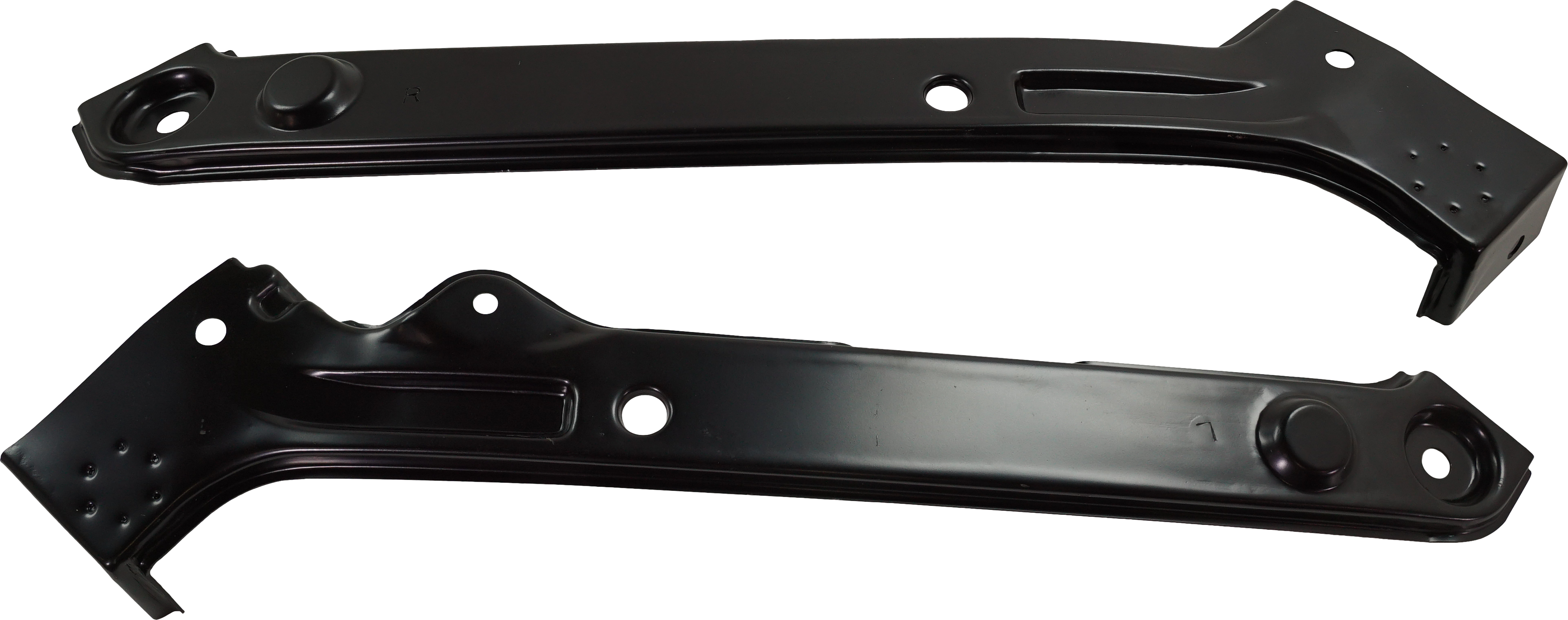 AM ATLAS 18-20 RADIATOR SUPPORT BRACKET RH AND LH Steel Upper Tie Extension SKU SET RV25150005 Partslink VW1225163 VW1225162 OEM 3CN805932B 3CN805931B