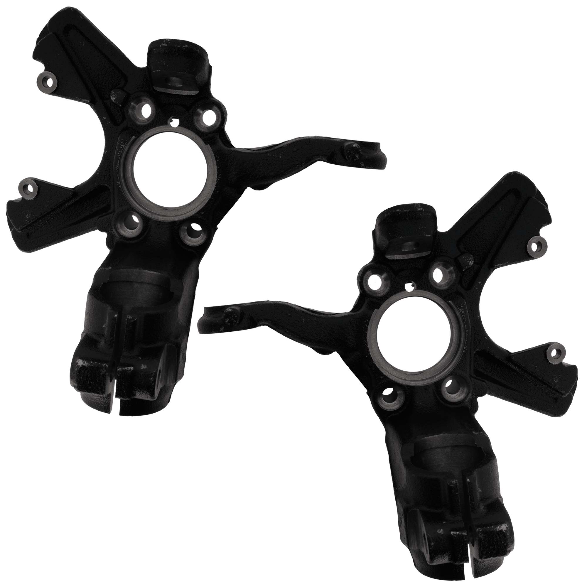 AM JETTA 05-10 FRONT KNUCKLE RH AND LH Black Cast Iron SKU SET RV28080011 OEM 1K0407255P 1K0407256P