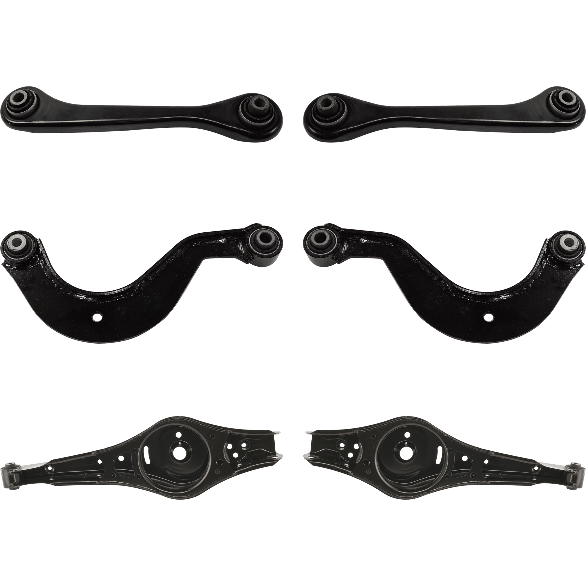 AM JETTA 05-09 PASSAT 06-15 REAR CONTROL ARM RH AND LH Upper and Lower Set of 6 SKU SET RV28150002-6 OEM 1K0501529F 7N0501529 L1KD50152