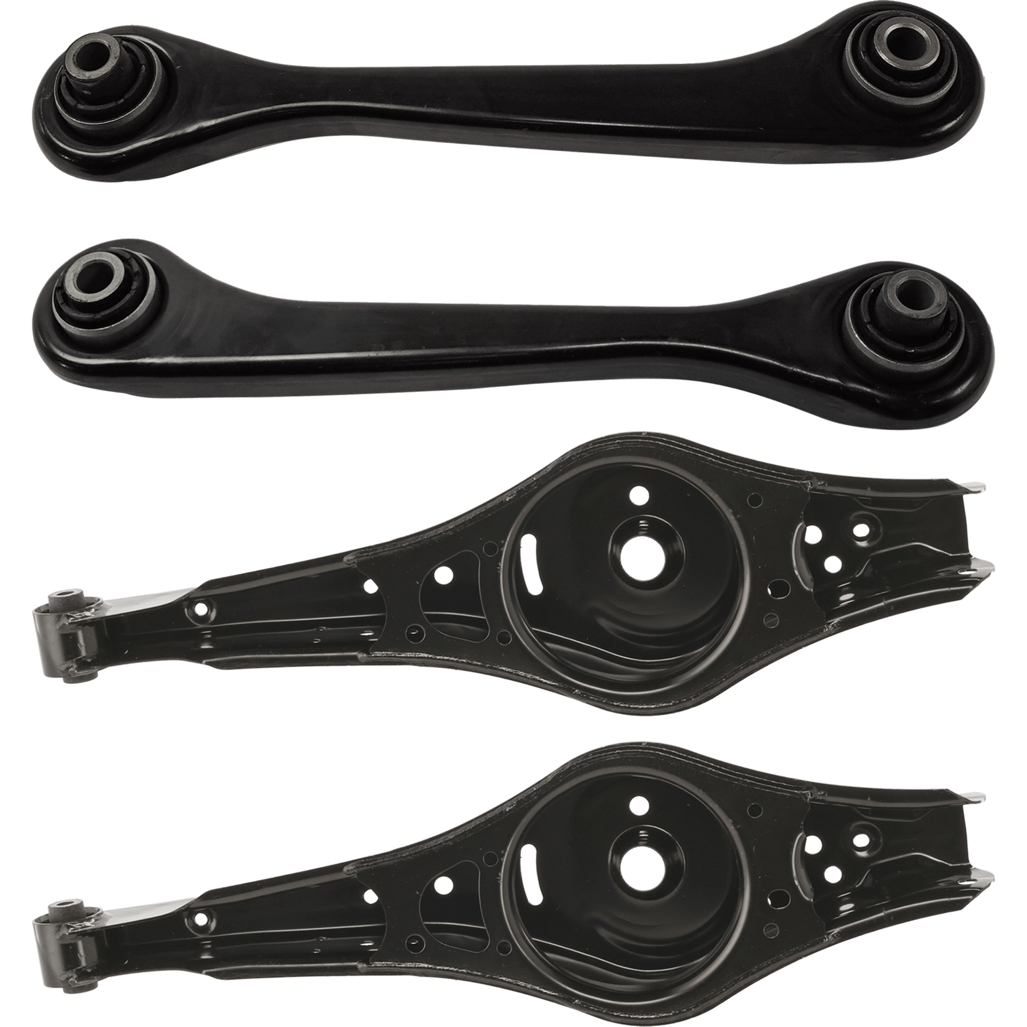 AM JETTA 05-09 PASSAT 06-19 REAR CONTROL ARM RH AND LH Lower Frontward and Rearward Set of 4 SKU SET RV28150009-4 OEM 1K0501529F 7N0501529 L1KD50152