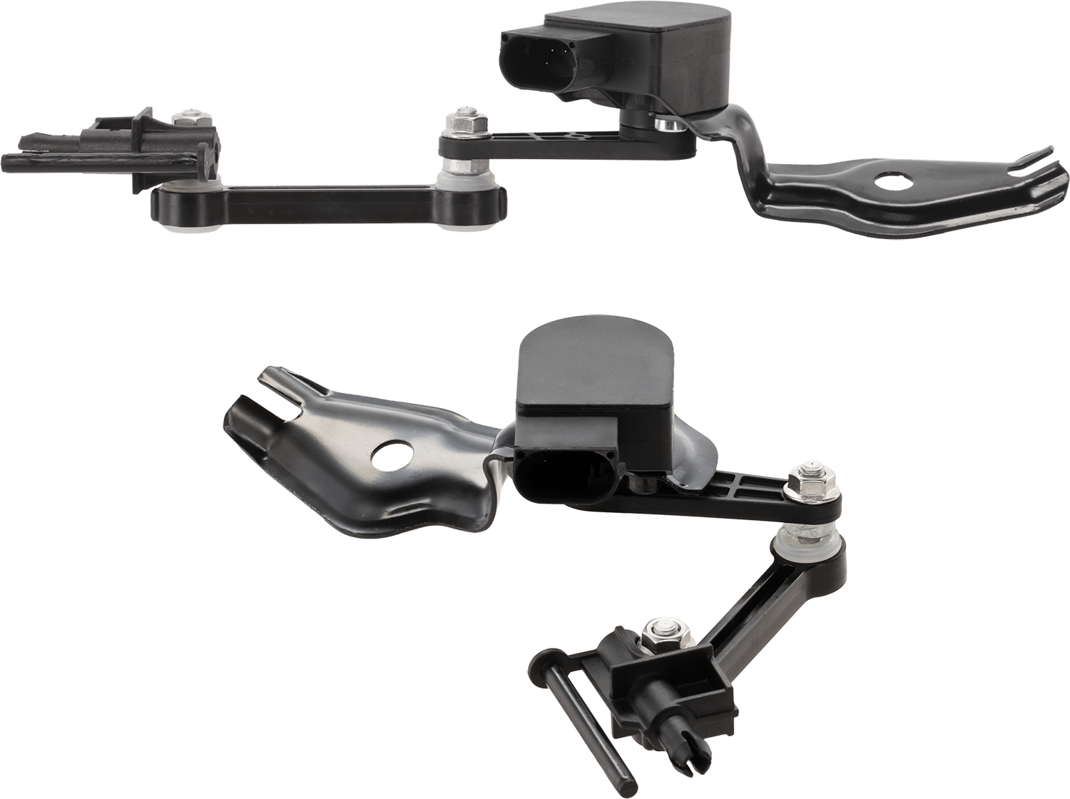 AM TOUAREG 04-10 Q7-07-15 FRONT SUSPENSION RIDE HEIGHT SENSOR RH AND LH 4 Male Terminal Gender Black Plastic SKU SET RV32840005