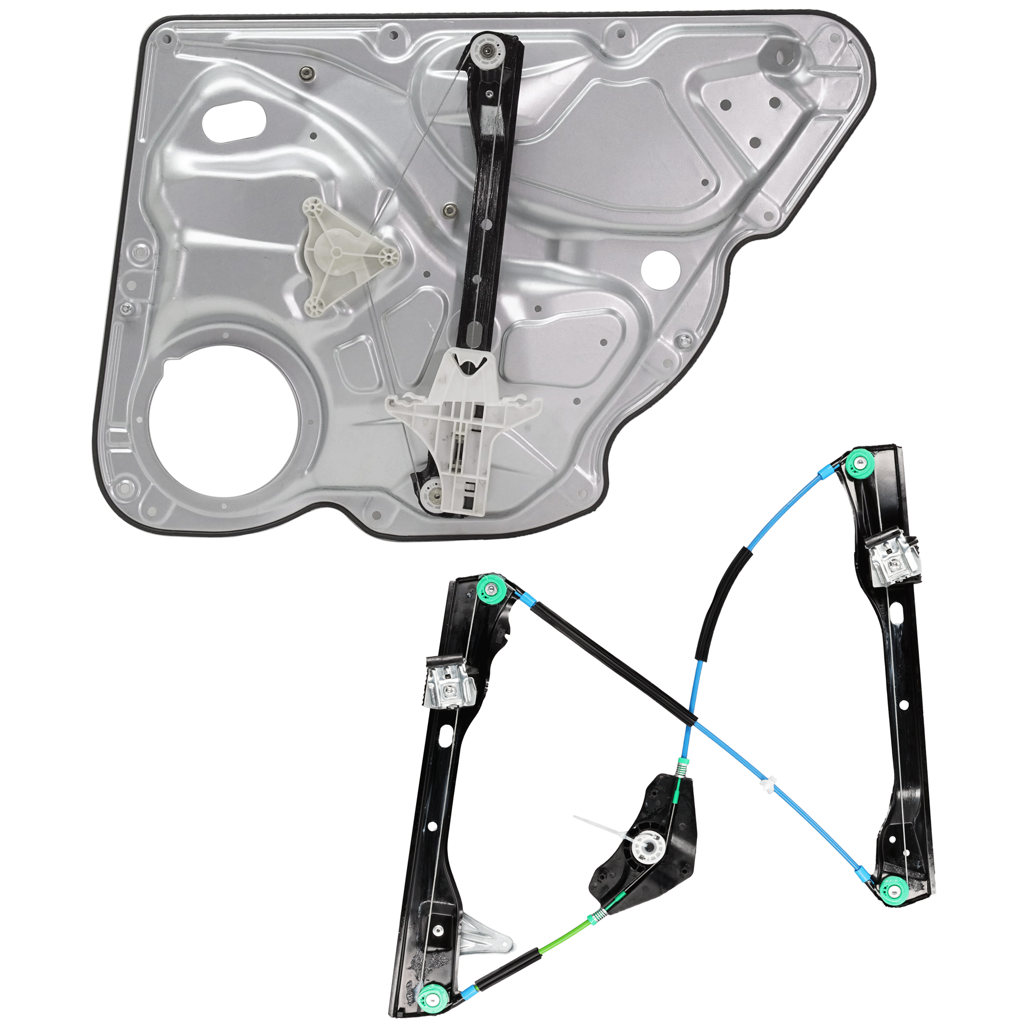 AM PASSAT 06-09 FRONT AND REAR WINDOW REGULATOR LH Power w o Motor and Panel SKU SET RV46290004 OEM 3C1837461F 3C5839461G