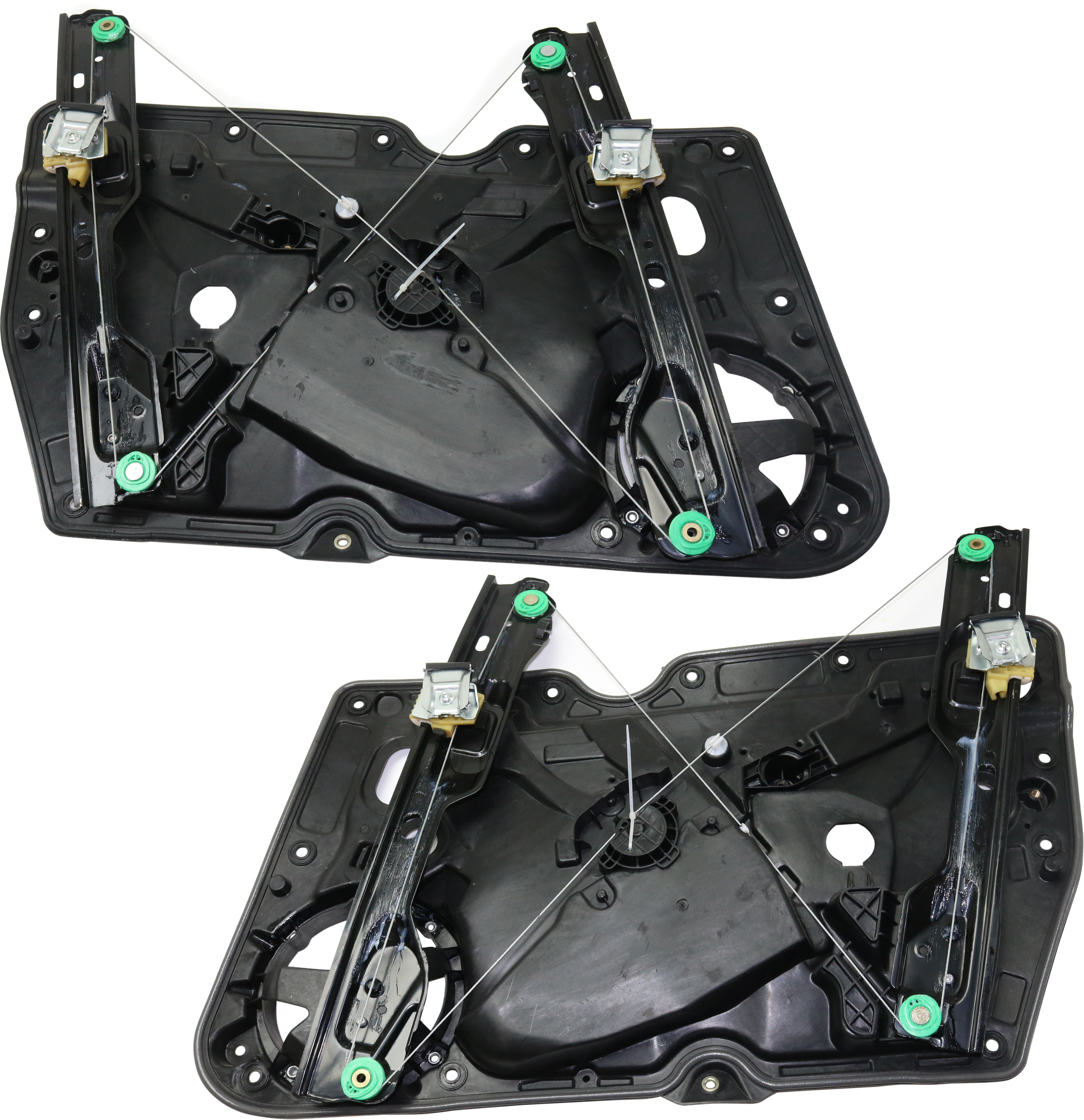 AM GOLF GTI 10-14 WINDOW REGULATOR Front RH and LH Carrier Module Power w o Motor w Panel Hatchback SKU SET RV46290007 OEM 5K0837461D 5K0837462D