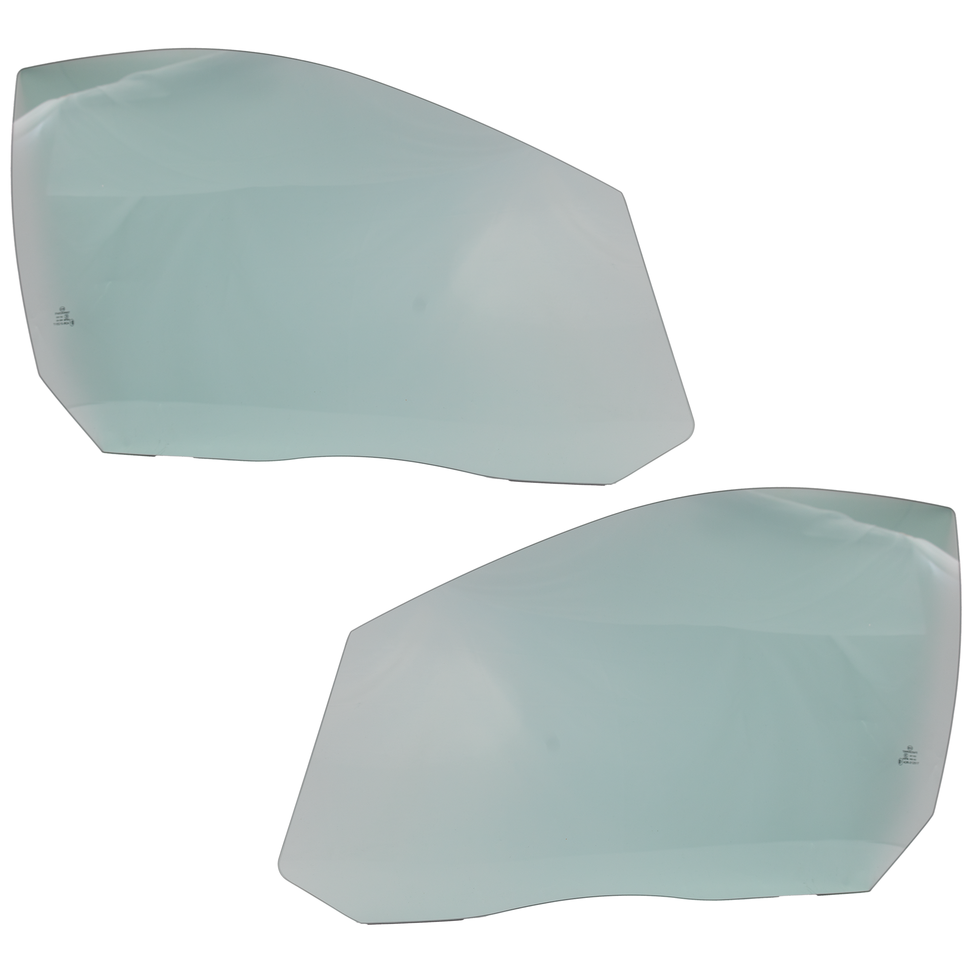 AM S80-07-16 XC70-08-16 FRONT DOOR GLASS RH AND LH Green Tint Laminated w Hydrophobic and Waterproof Coating Solar SKU SET RV48010013 OEM 30779526-30779527