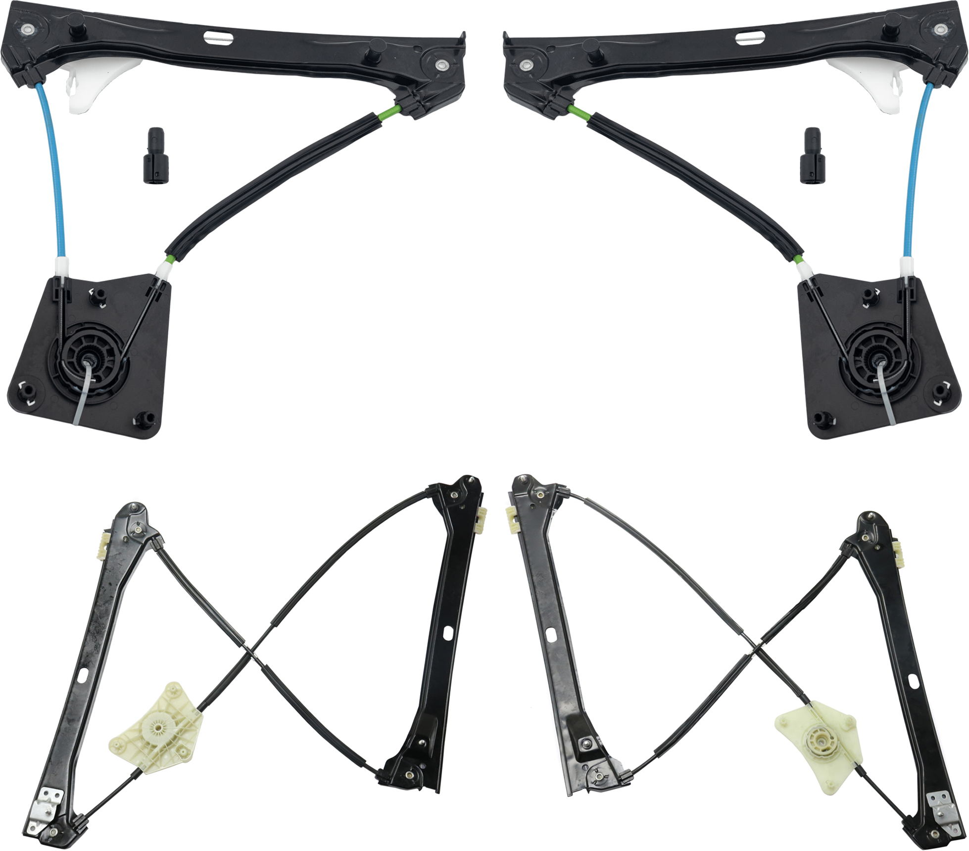 AM PASSAT 12-22 FRONT AND REAR WINDOW REGULATOR RH AND LH Power w o Motor SKU SET RV49170005-4 Partslink VW1350124 VW1351124 VW1550111 VW1551111 OEM 561837461D 561837462D 56183946