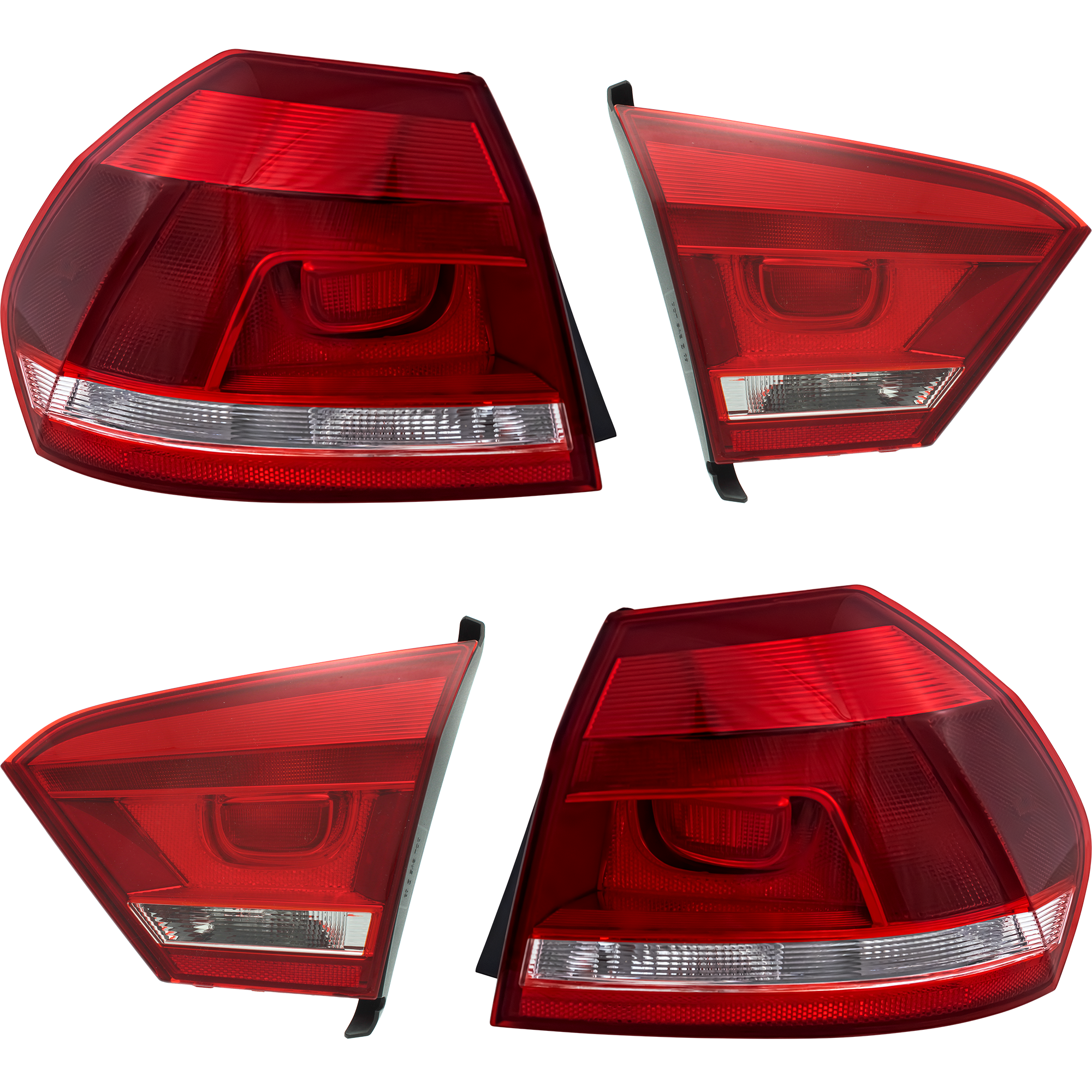AM PASSAT 12-15 TAIL LAMP RH AND LH Inner and Outer Assembly Halogen SKU SET RV73010005-4 Partslink VW2802113 VW2803113 VW2804108 VW2805108 OEM 561945093C 561945094C 56194509