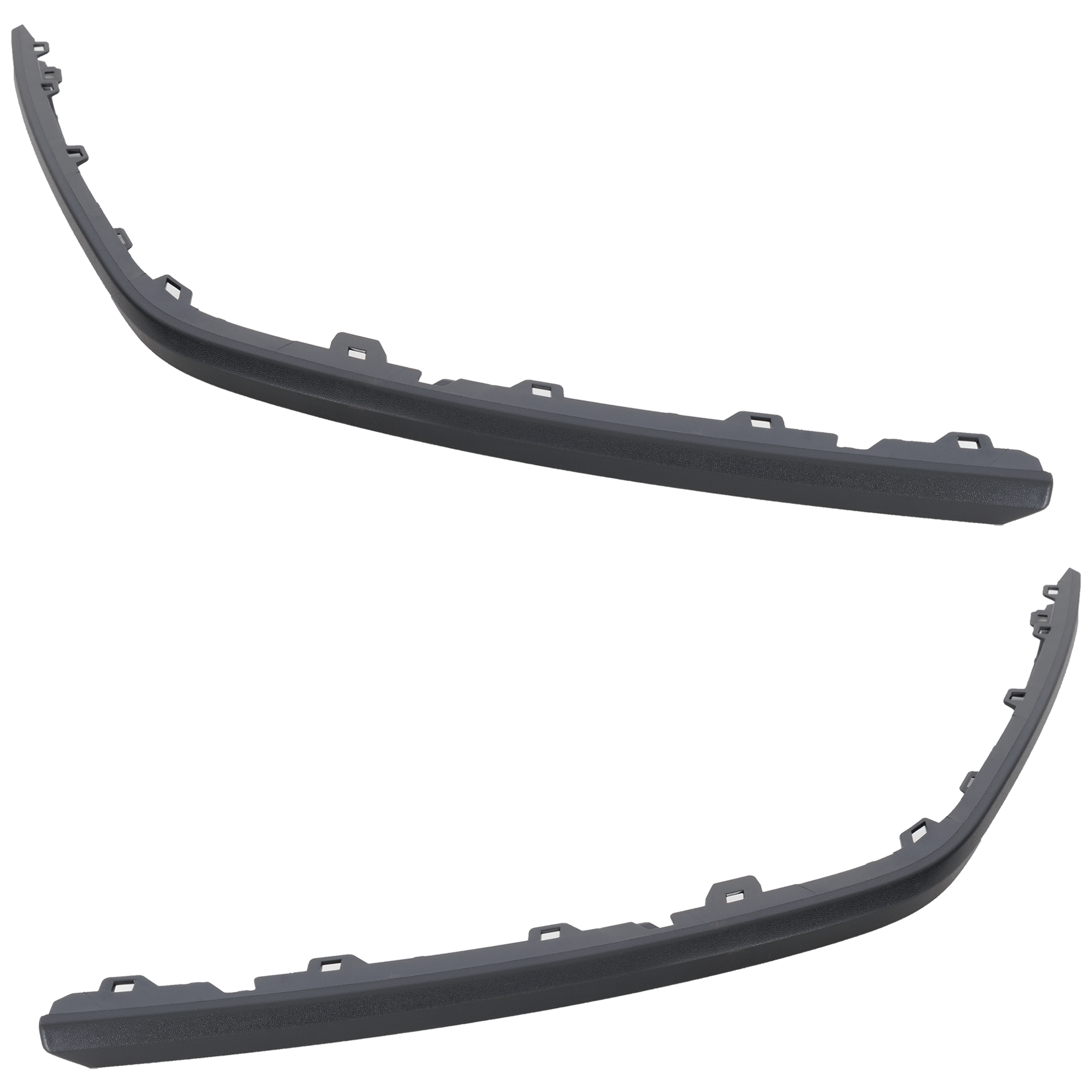 AM ATLAS CROSS SPORT 20-23 REAR BUMPER MOLDING RH AND LH Outer Black Plastic SKU SET RV76350017 Partslink VW1147111 VW1146111 OEM 3CM853842A9B9-3CM853841A9B9