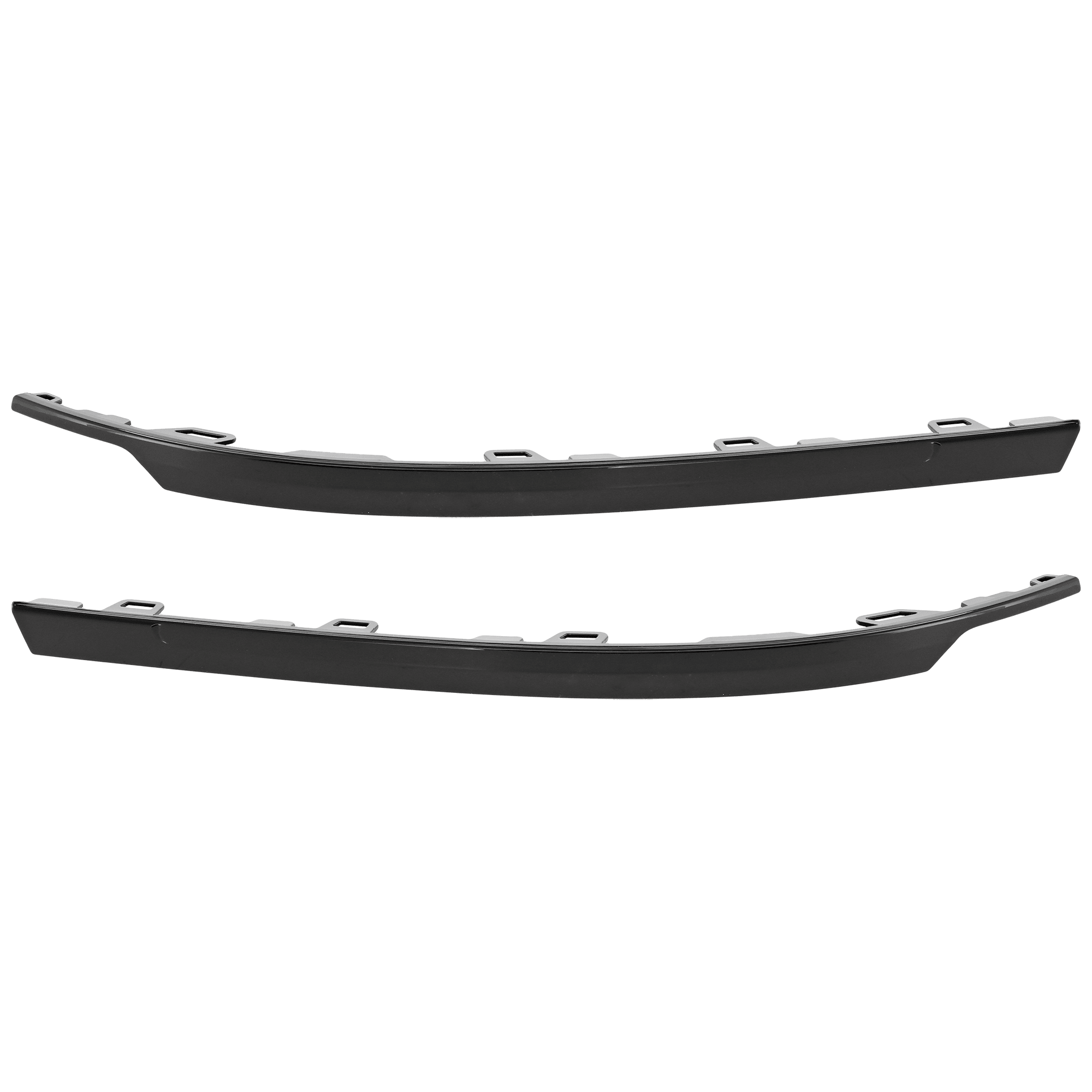 AM TIGUAN 19-24 REAR BUMPER MOLDING RH AND LH Outer Gloss Black w R Line Package SE SEL Models SKU SET RV76350019 Partslink VW1147115 VW1146115 OEM 5NN853842A041-5NN853841A041