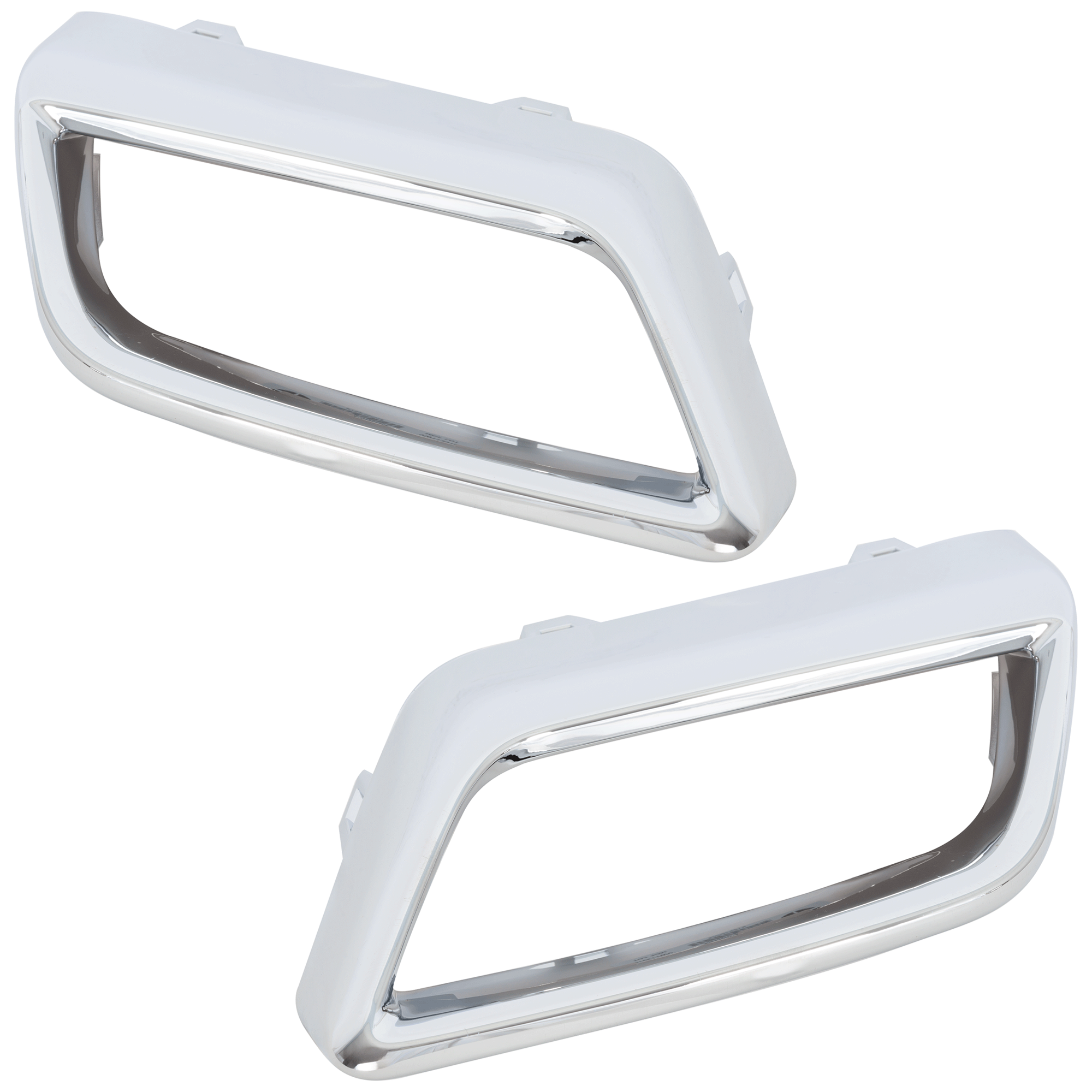 AM ATLAS 18-20 REAR BUMPER MOLDING RH AND LH Exhaust Finisher Tip Chrome SKU SET RV76350031 Partslink VW1138101 VW1139101 OEM 3CN8078332ZZ 3CN8078342ZZ