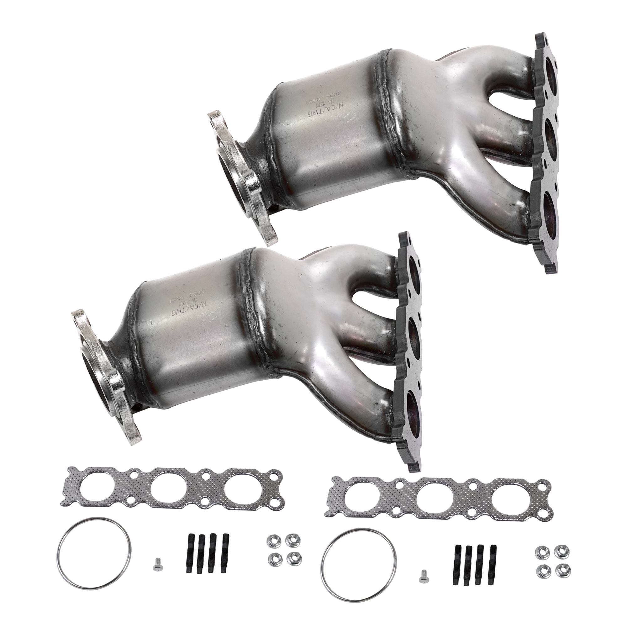 AM S80-07-10 LR2-08-12 CATALYTIC CONVERTER RH AND LH 6 Cyl. 3.2L Eng. w Exhaust Manifold SKU SET RV96030001