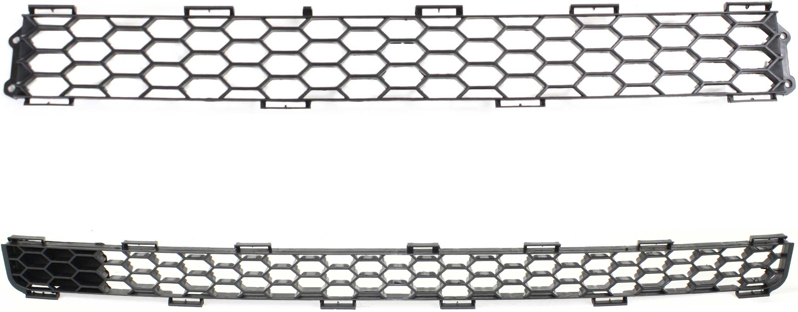 AM XB 04-06 FRONT BUMPER GRILLE Set of 2 Upper and Lower Plastic Black SKU SET S015304-2 Partslink SC1036101 SC1036100 OEM 5311252100-5311452020