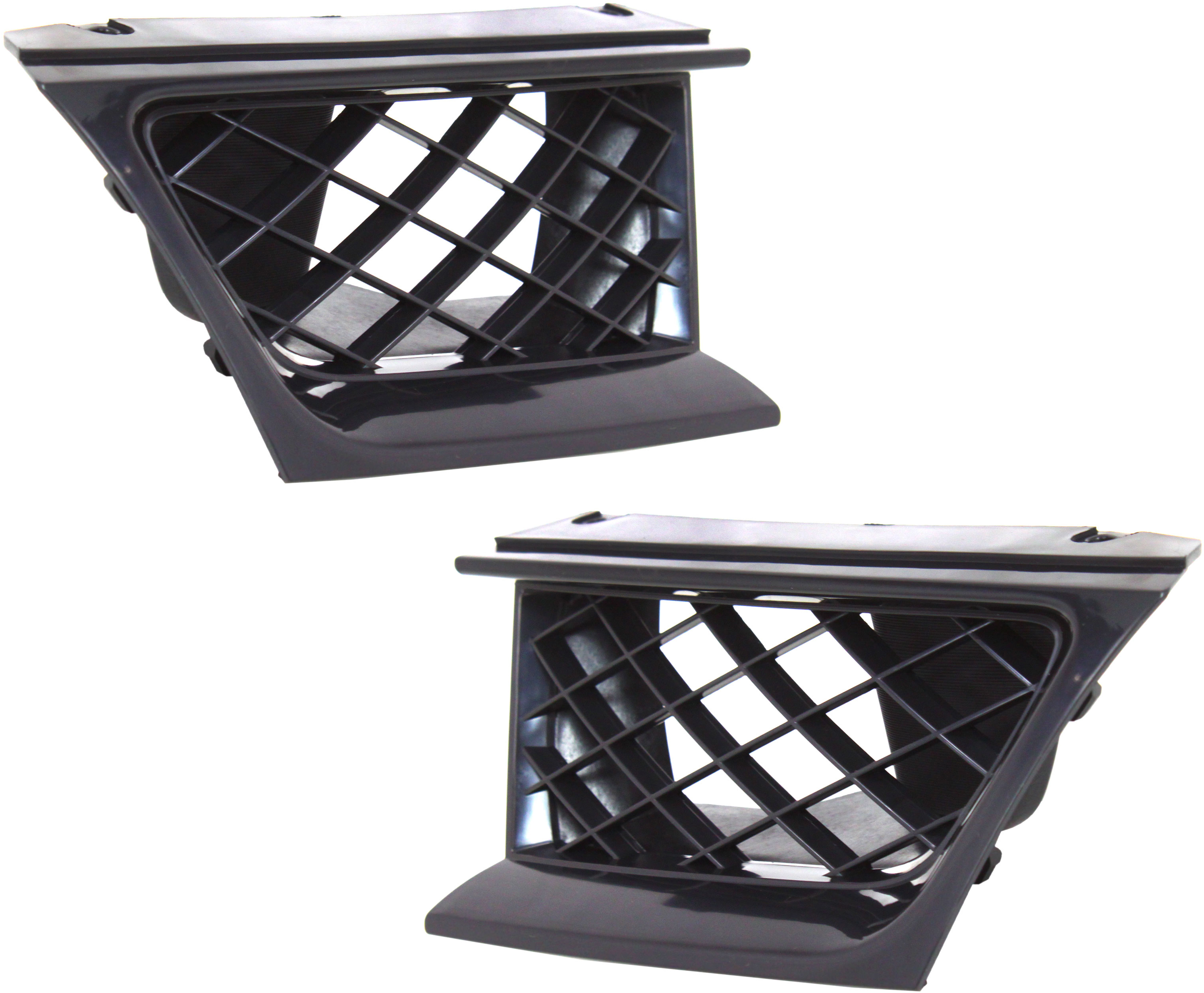 AM IMPREZA 06-07 GRILLE RH AND LH Black w emblem provision SKU SET S070303 Partslink SU1200134 SU1200135 OEM 91121FE240VW 91121FE250VW