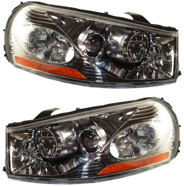 AM L SERIES 03-05 HEAD LAMP RH AND LH Assembly Halogen Sedan Wagon SKU SET S100105 Partslink GM2502229 GM2503229 OEM 22720600 PFM 22720601 PFM