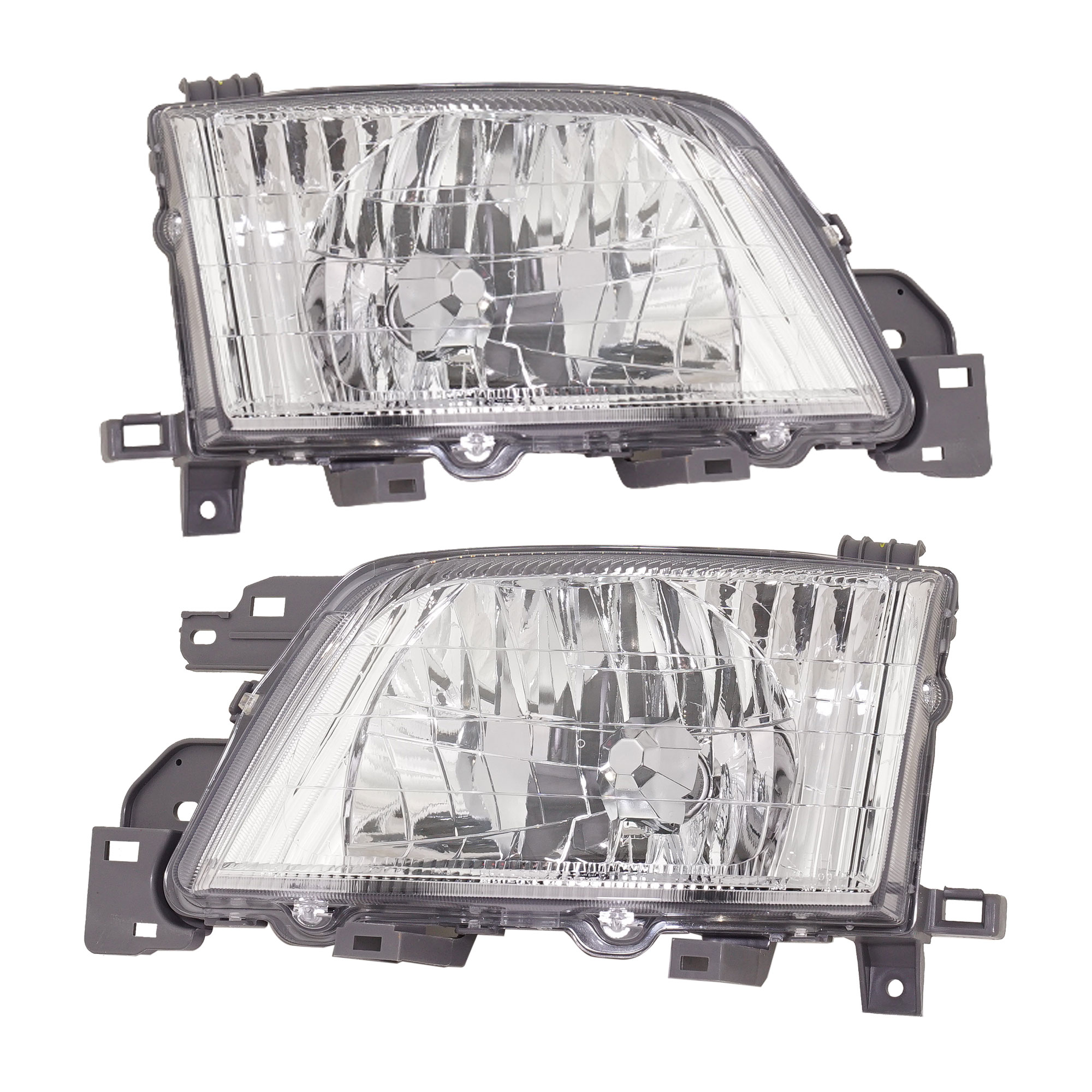 AM FORESTER 01-02 HEAD LAMP RH AND LH Assembly Halogen CAPA SKU SET S100121Q Partslink SU2502107C SU2503107C OEM 84001FC230-84001FC220