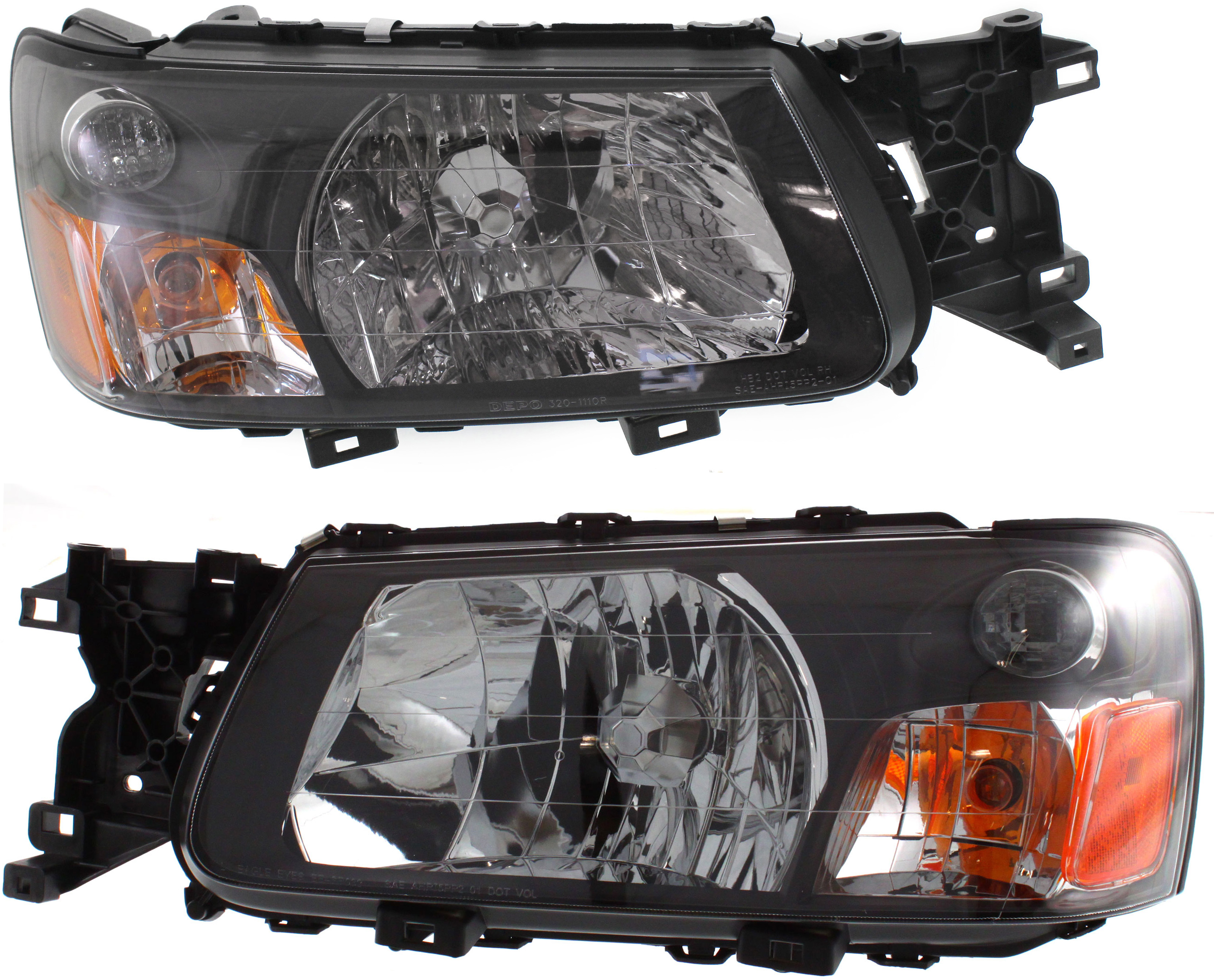 AM FORESTER 05-05 HEAD LAMP RH AND LH Assembly Halogen SKU SET S100139 Partslink SU2502115 SU2503115 OEM 84001SA310-84001SA300