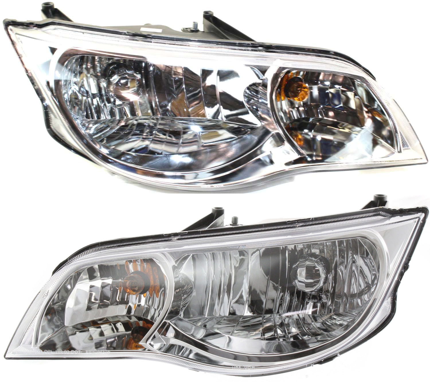 AM ION 03-07 HEAD LAMP RH AND LH Assembly Halogen Coupe SKU SET S100141 Partslink GM2502239 GM2503239 OEM 15264217-15264216