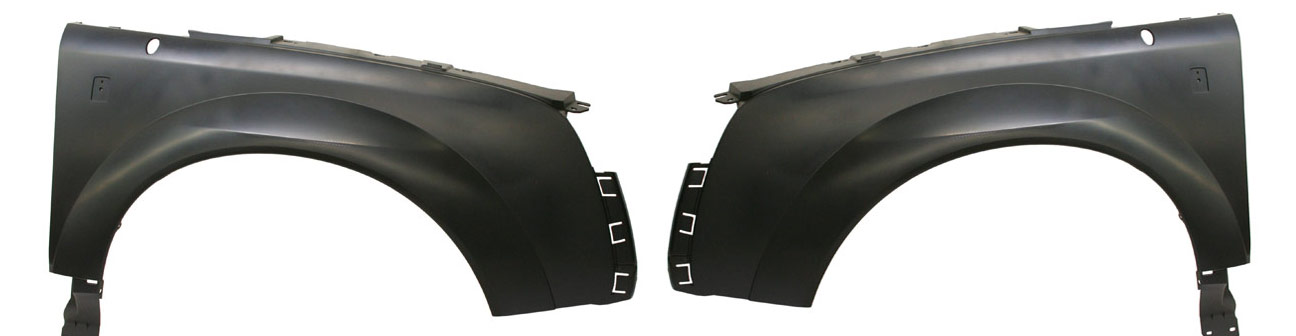 AM VUE 02-07 FRONT FENDER RH AND LH Primed Plastic SKU SET S220113P Partslink GM1241295 GM1240295 OEM 15842337-15842336